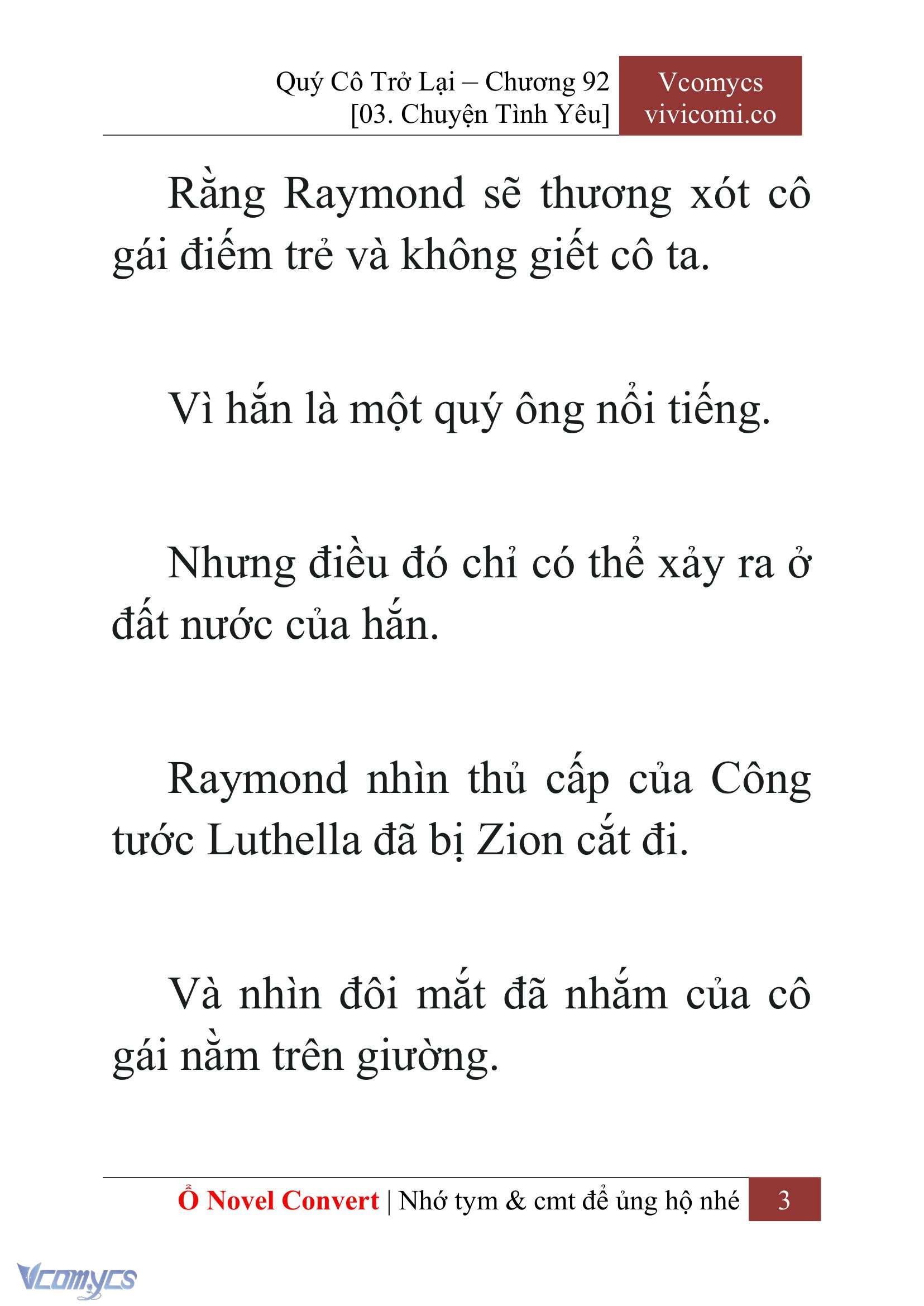 [Novel] Quý Cô Trở Lại Chapter 92 - Trang 6
