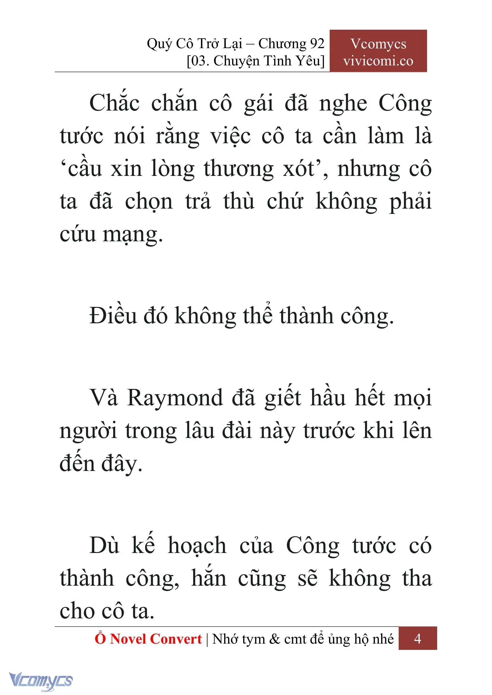[Novel] Quý Cô Trở Lại Chapter 92 - Trang 7