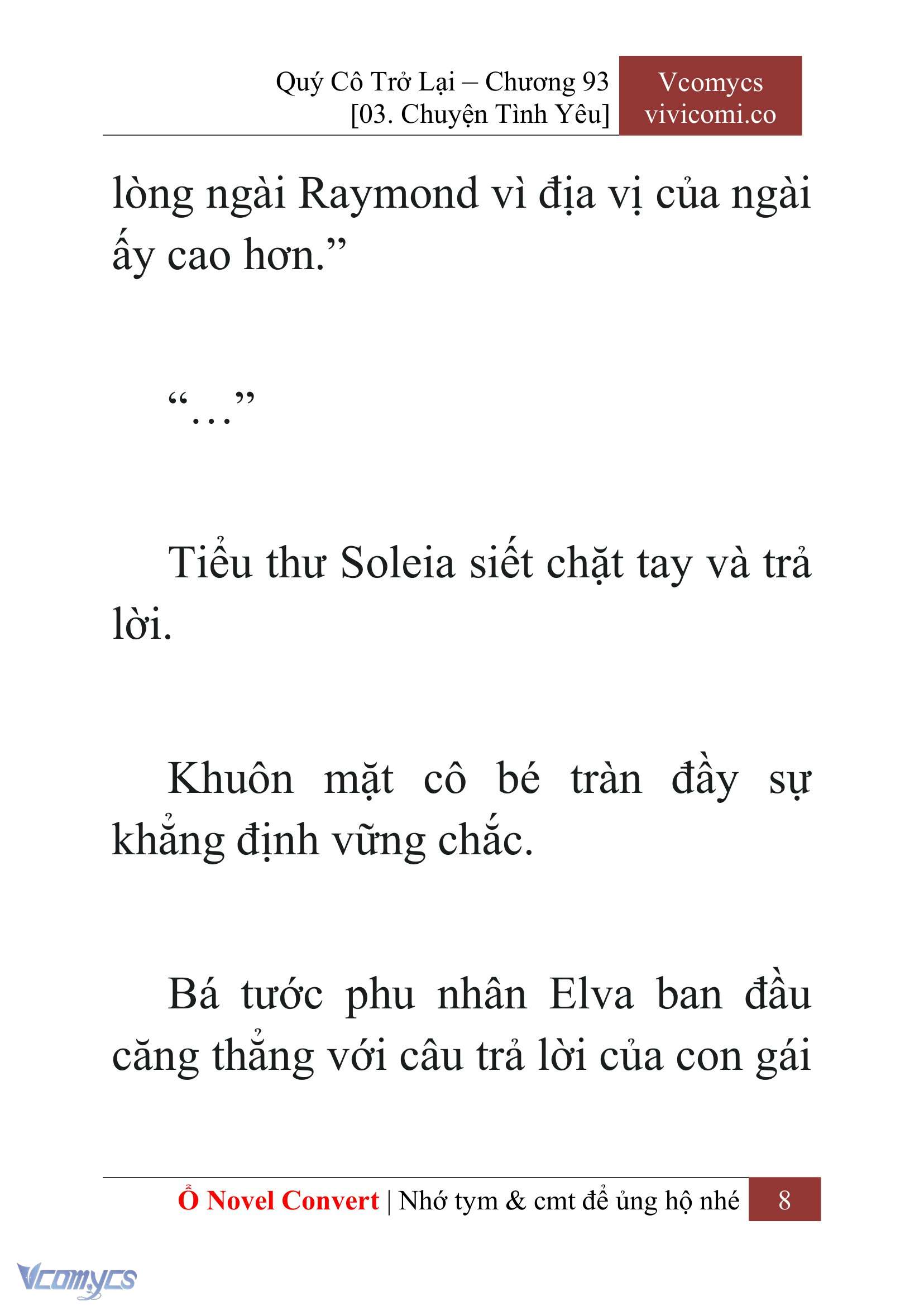[Novel] Quý Cô Trở Lại Chapter 93 - Trang 11