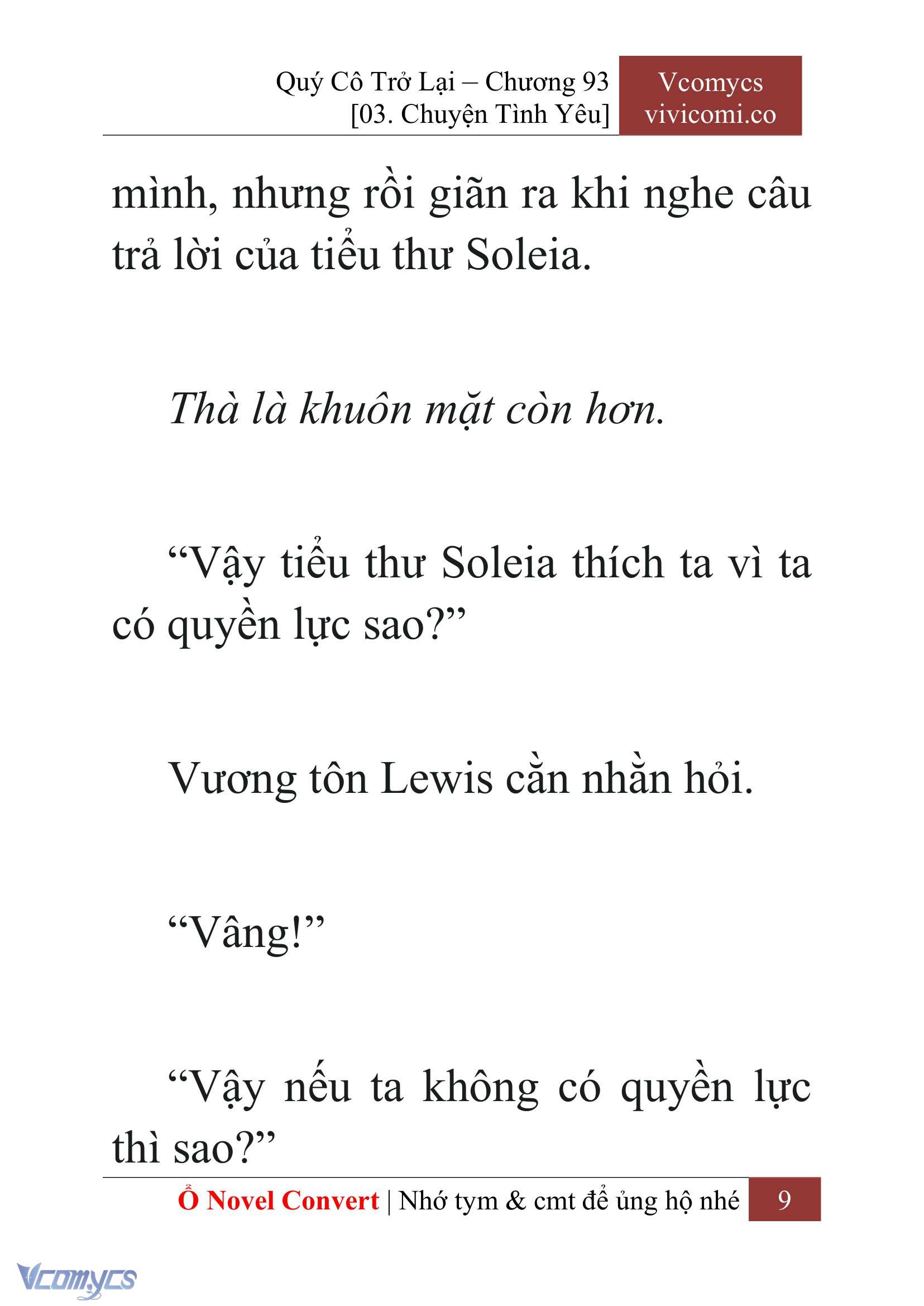 [Novel] Quý Cô Trở Lại Chapter 93 - Trang 12