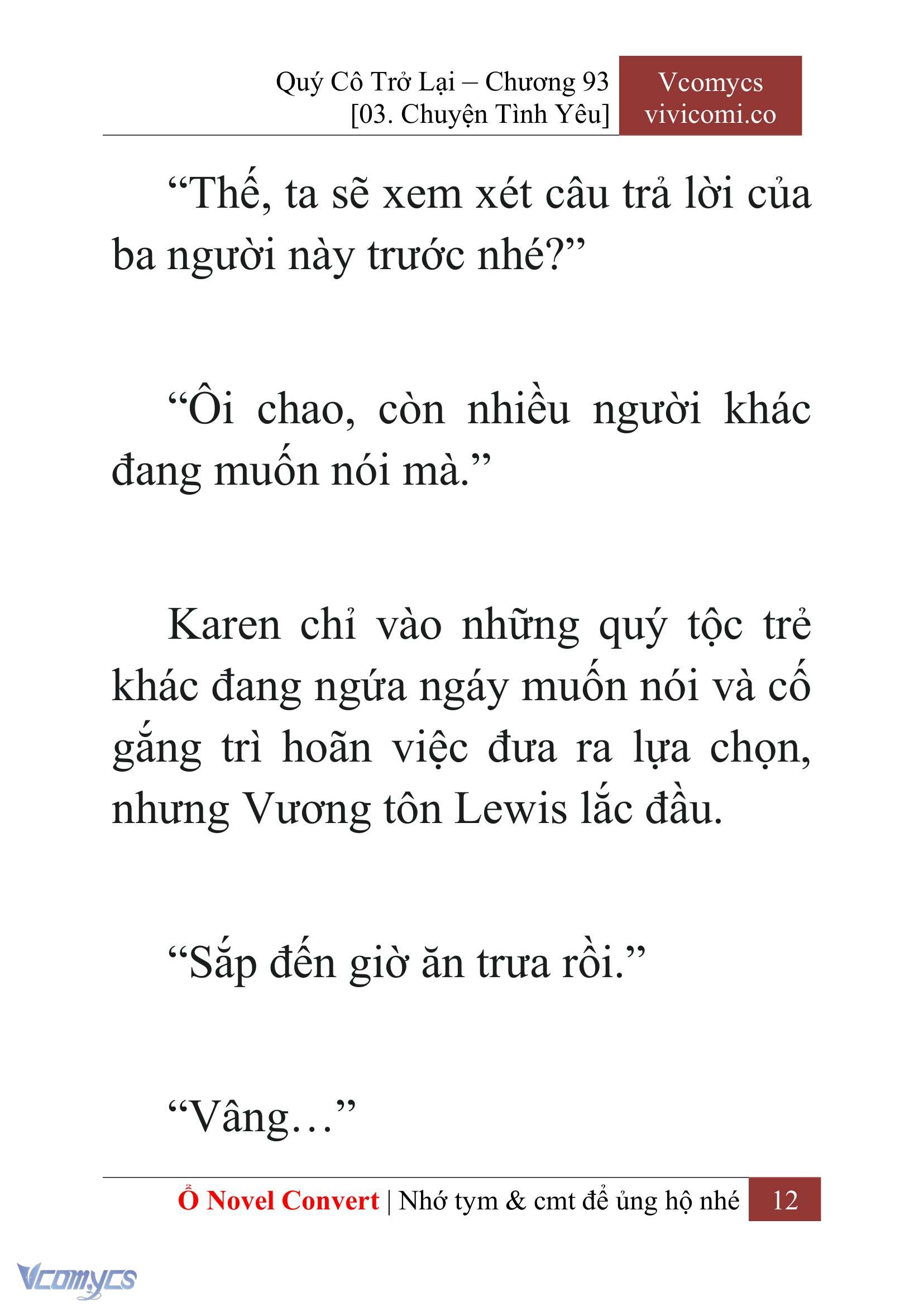 [Novel] Quý Cô Trở Lại Chapter 93 - Trang 15