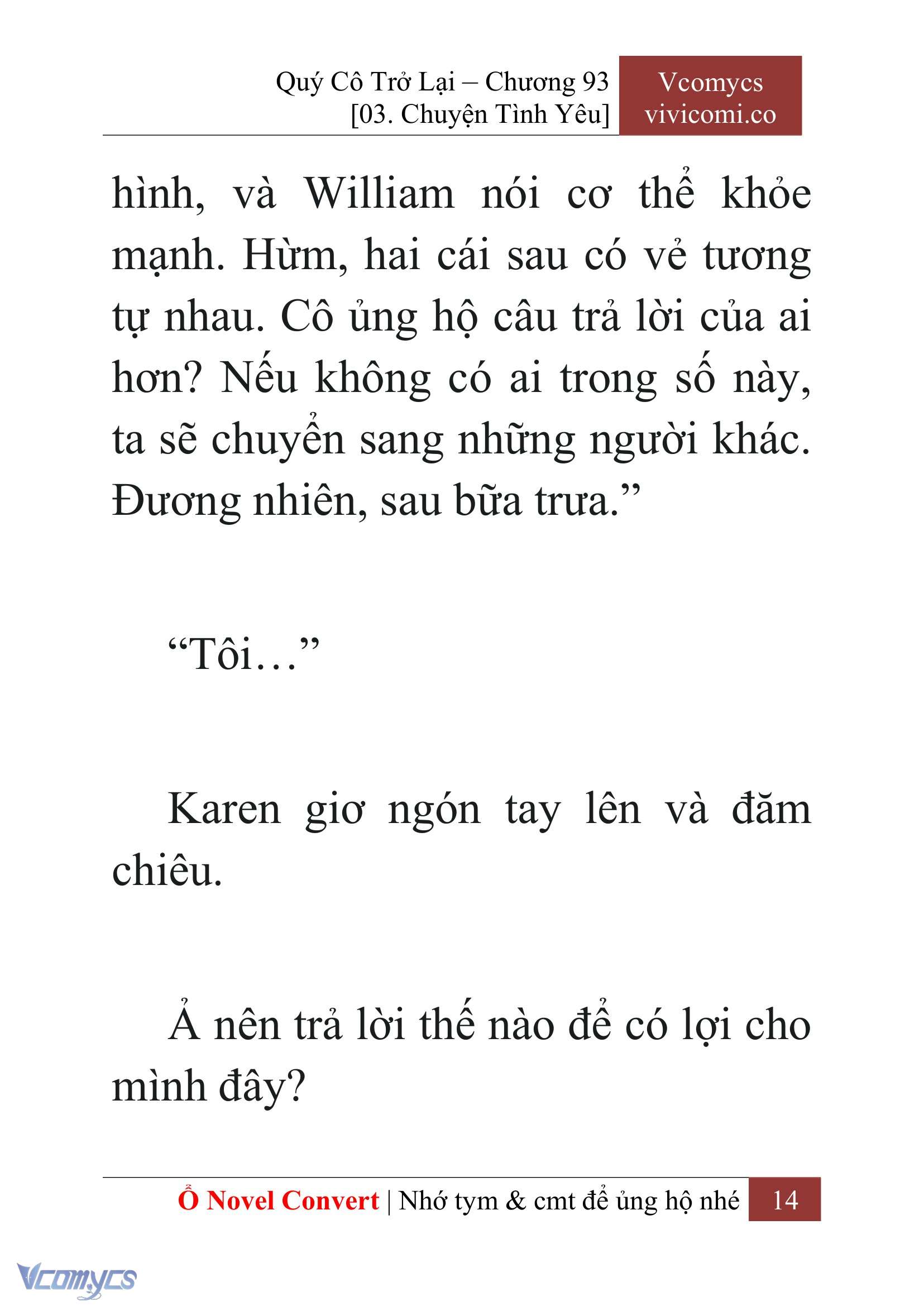 [Novel] Quý Cô Trở Lại Chapter 93 - Trang 17