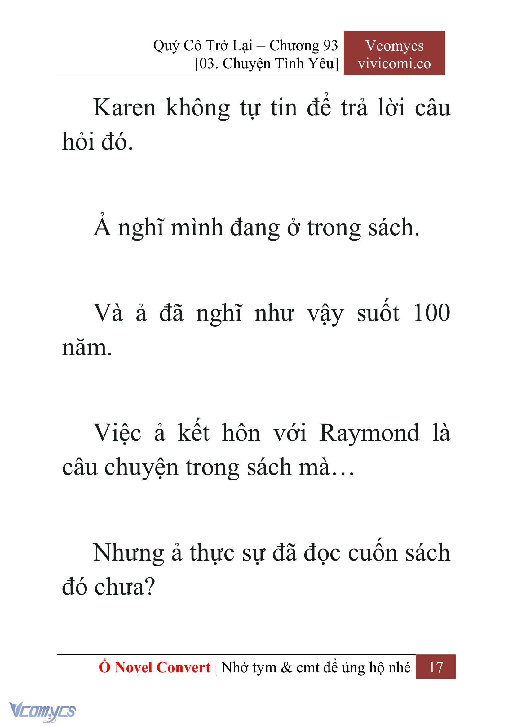 [Novel] Quý Cô Trở Lại Chapter 93 - Trang 20