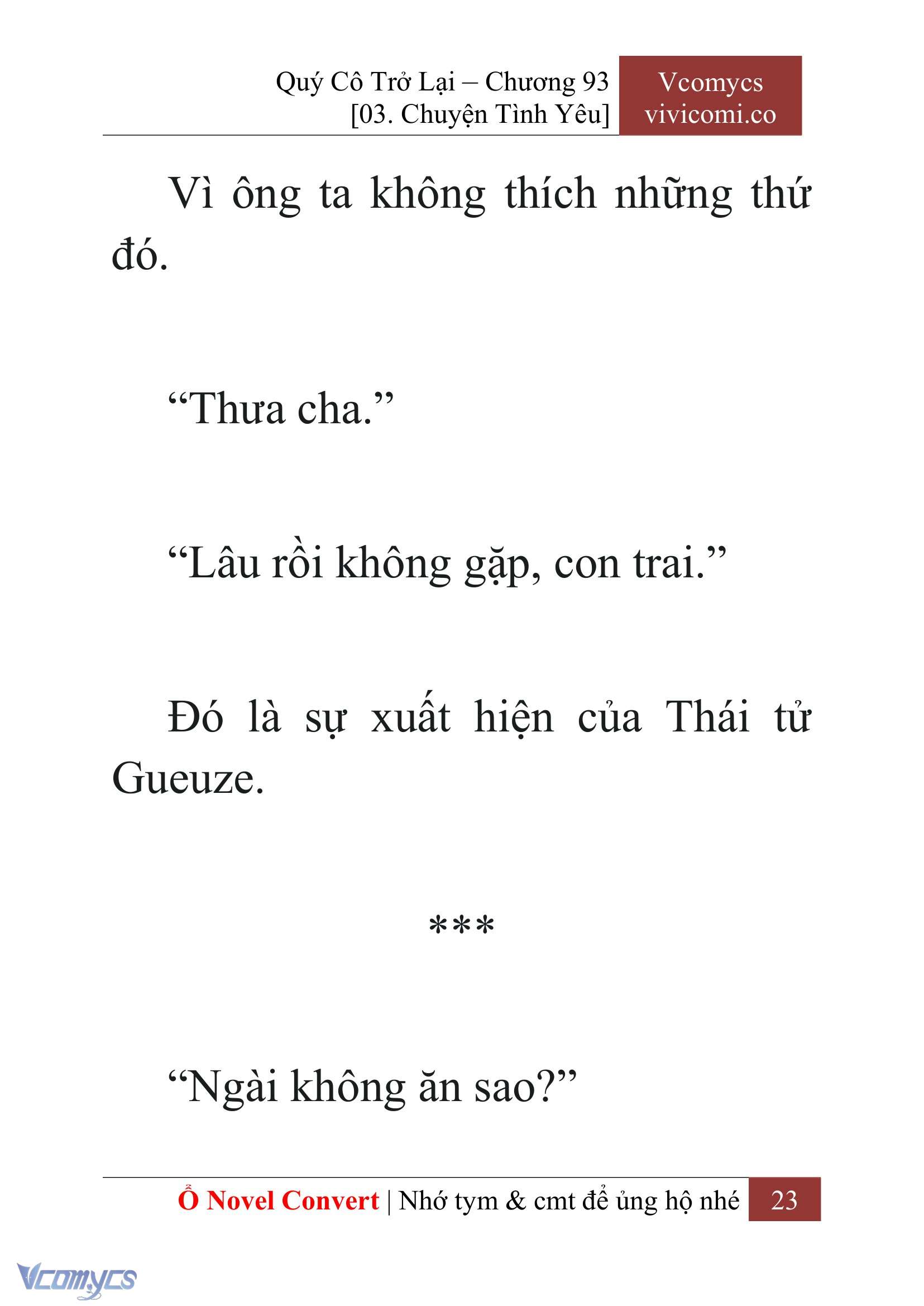 [Novel] Quý Cô Trở Lại Chapter 93 - Trang 26