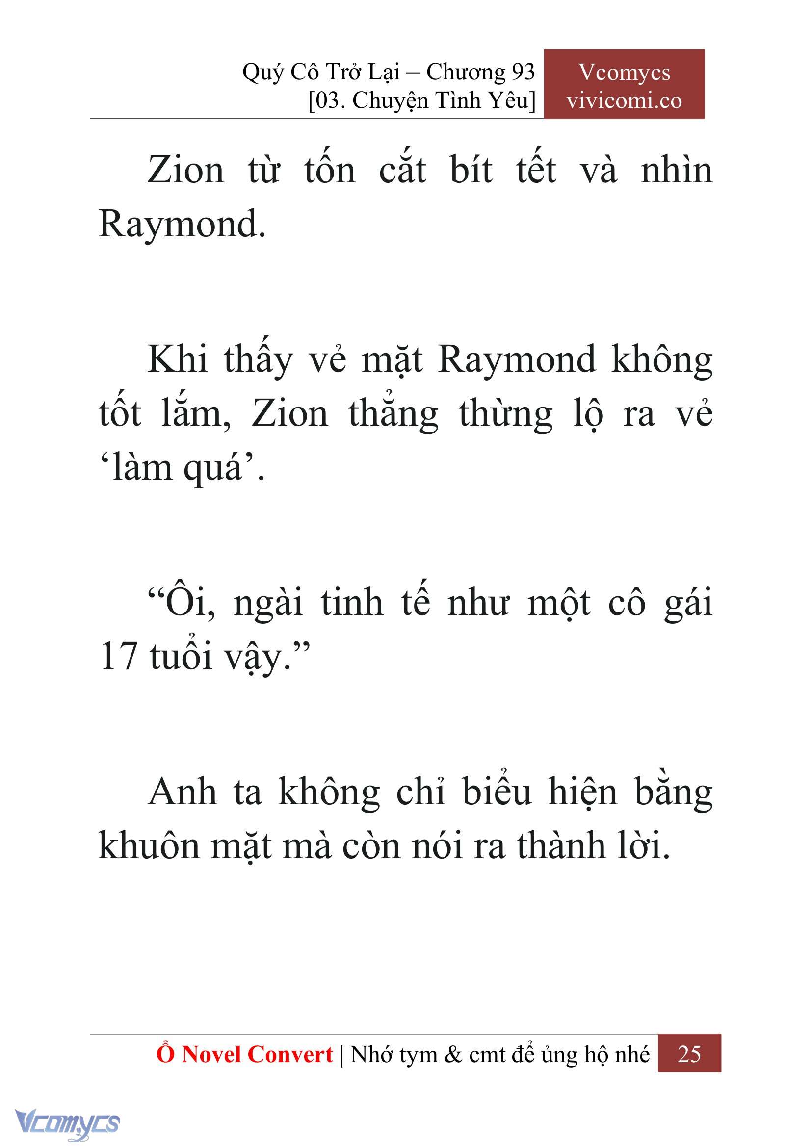 [Novel] Quý Cô Trở Lại Chapter 93 - Trang 28
