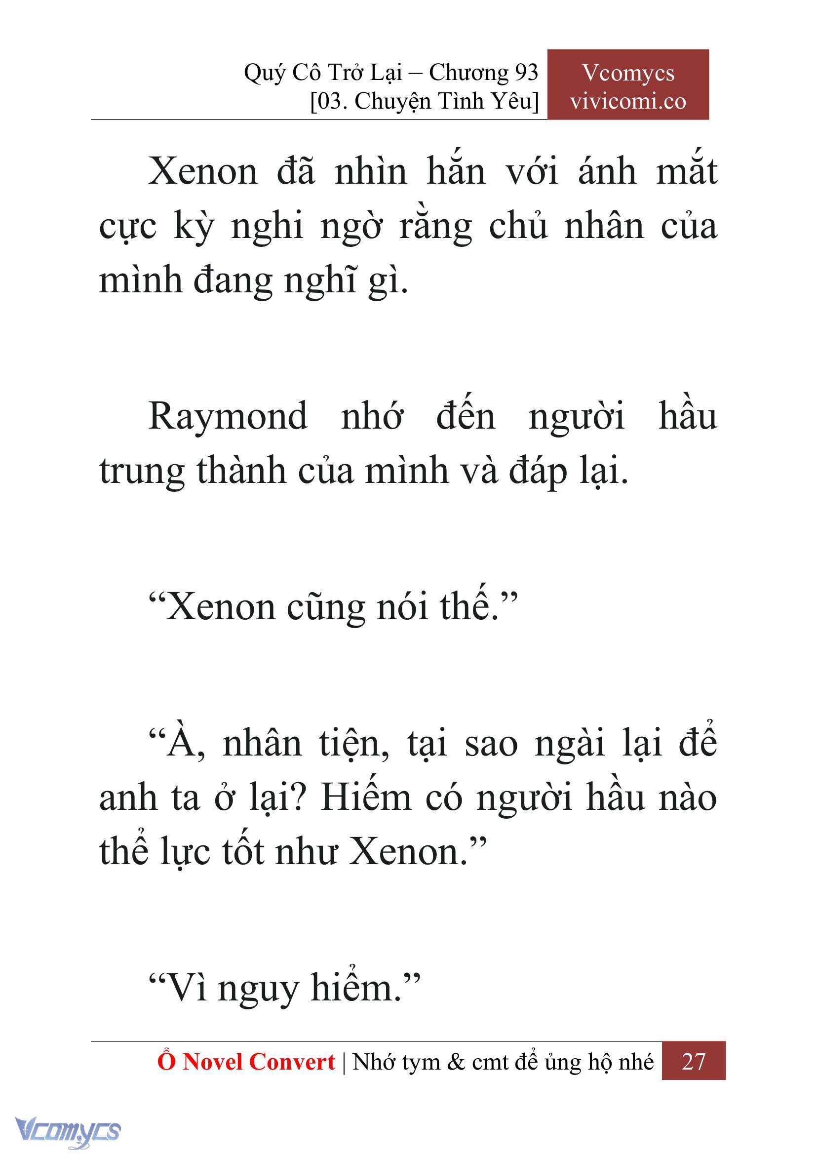 [Novel] Quý Cô Trở Lại Chapter 93 - Trang 30