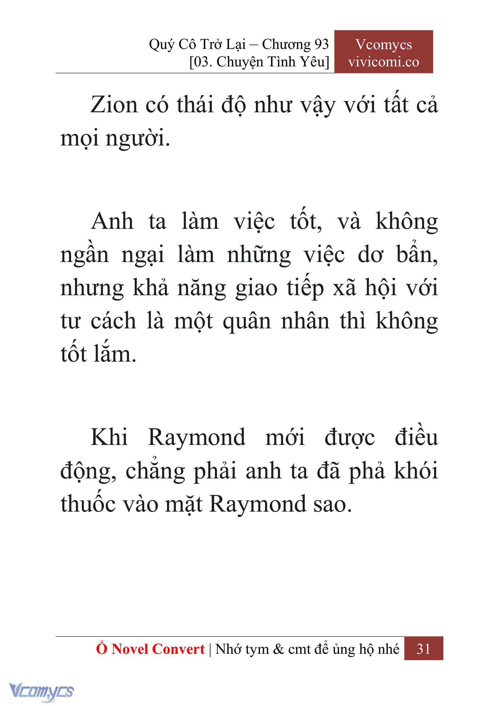 [Novel] Quý Cô Trở Lại Chapter 93 - Trang 34