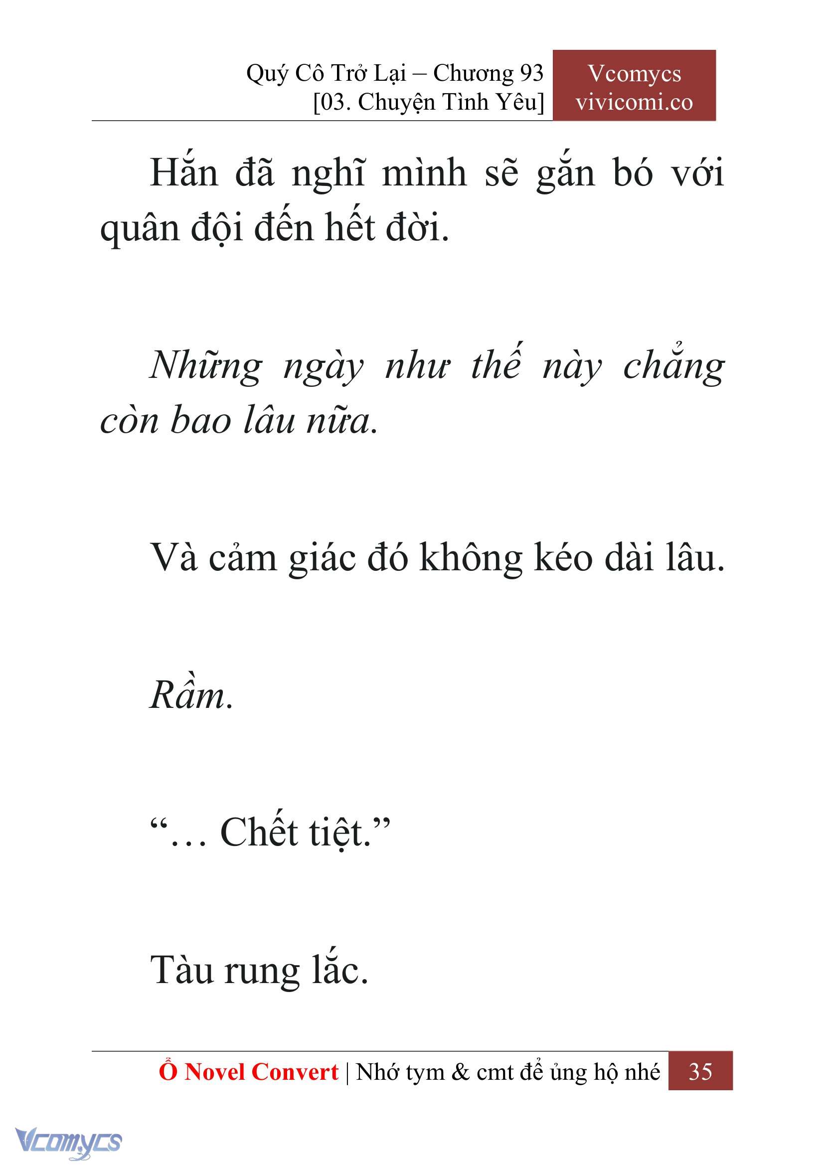 [Novel] Quý Cô Trở Lại Chapter 93 - Trang 38