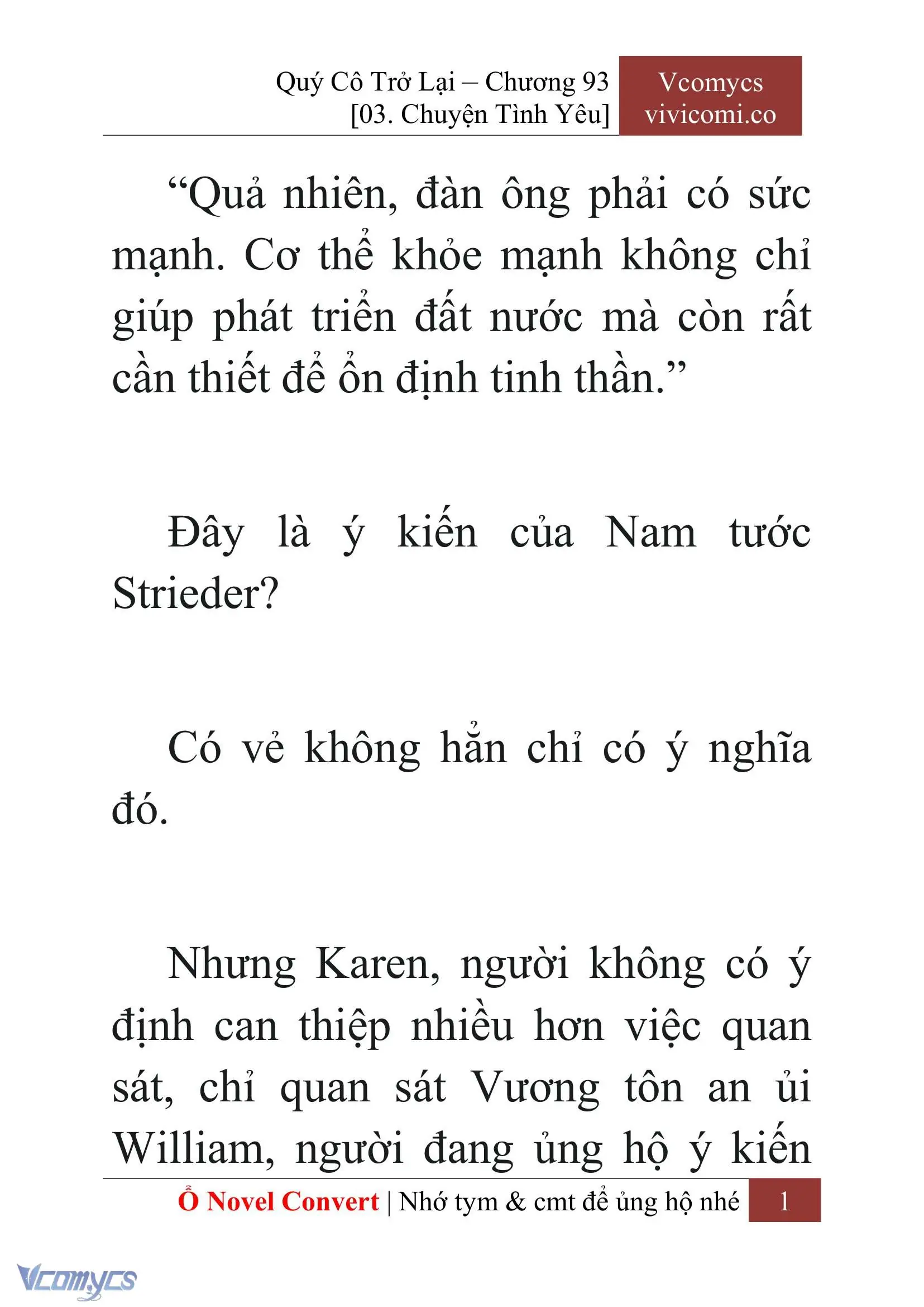 [Novel] Quý Cô Trở Lại Chapter 93 - Trang 4