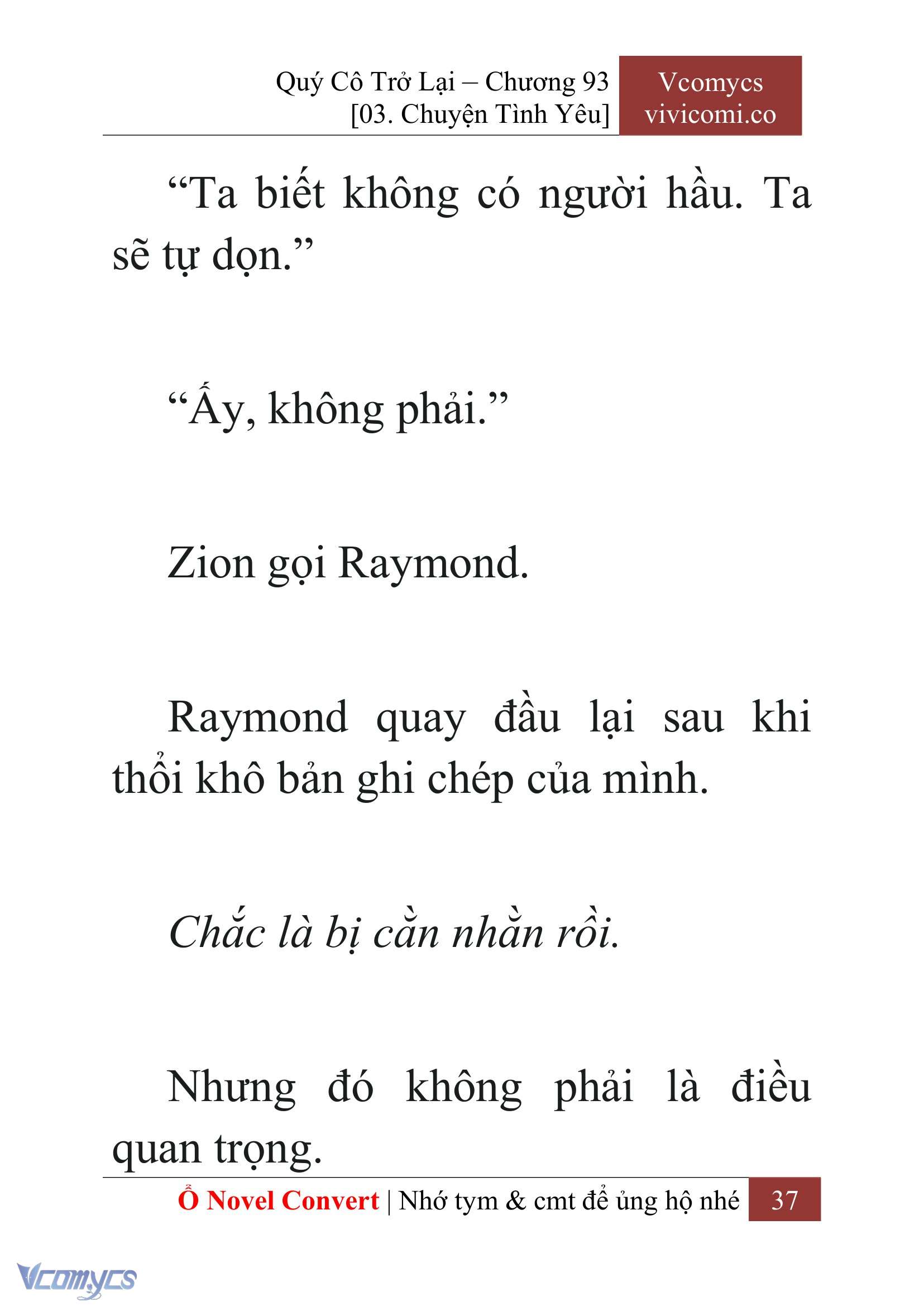 [Novel] Quý Cô Trở Lại Chapter 93 - Trang 40