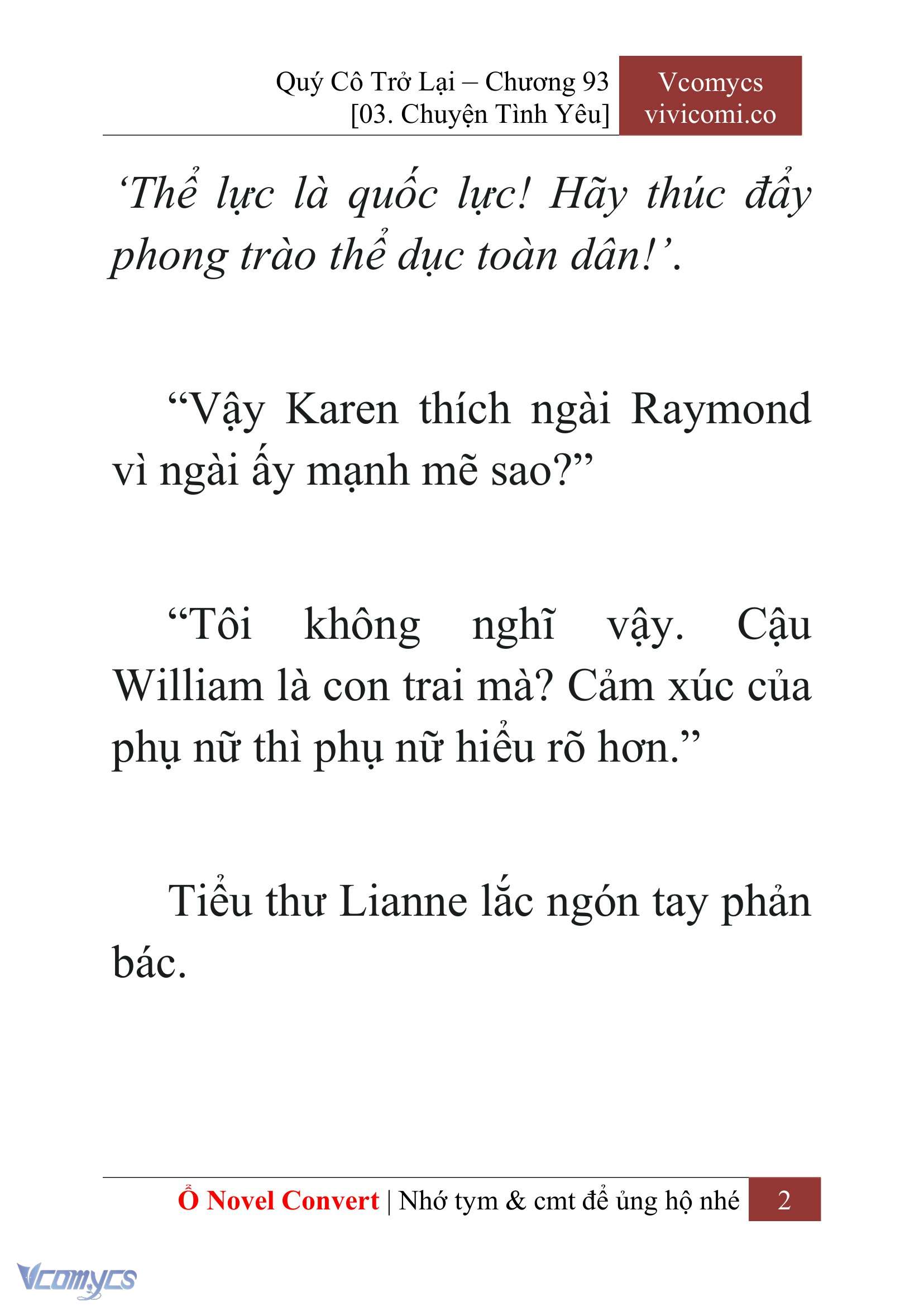 [Novel] Quý Cô Trở Lại Chapter 93 - Trang 5