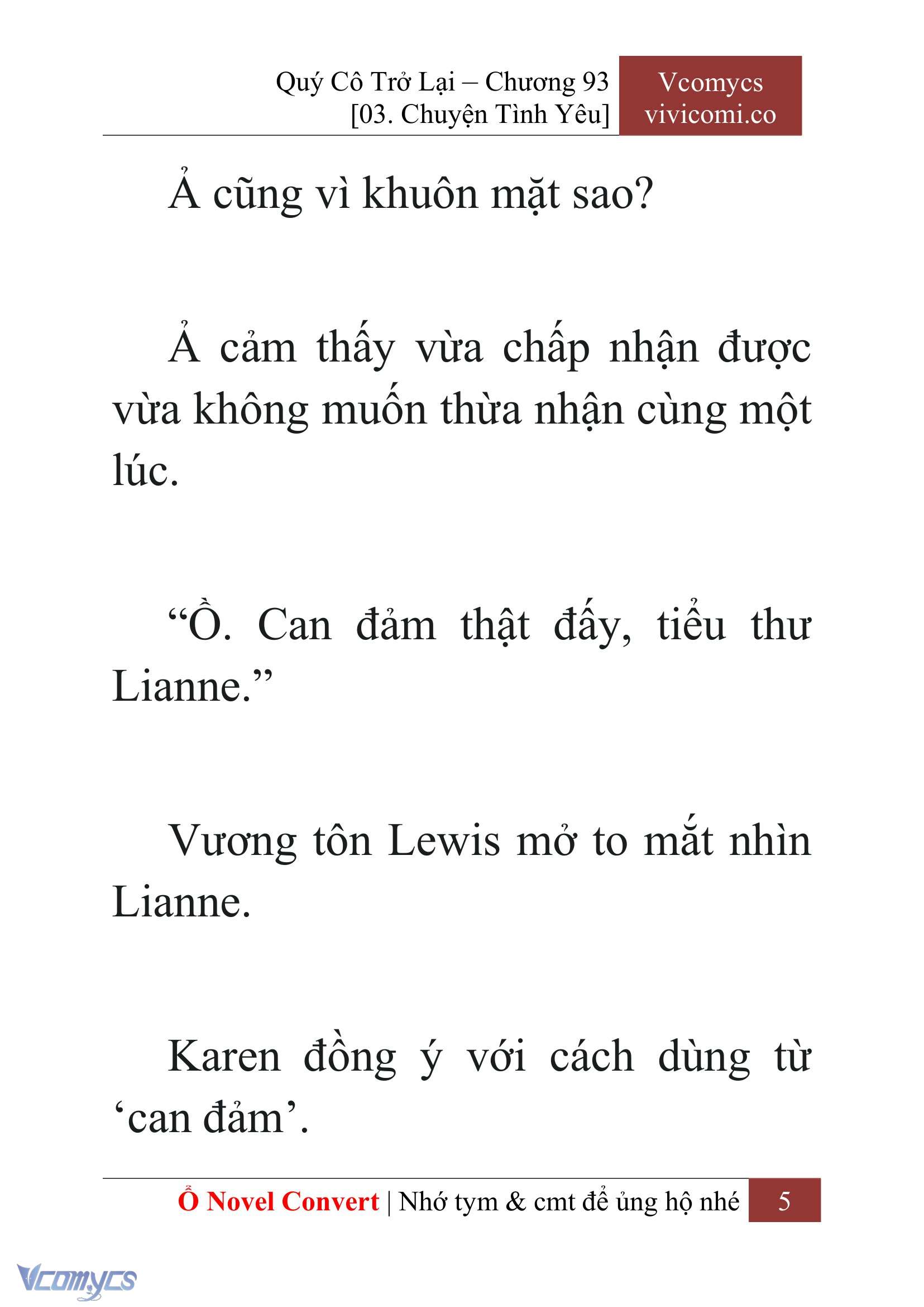 [Novel] Quý Cô Trở Lại Chapter 93 - Trang 8