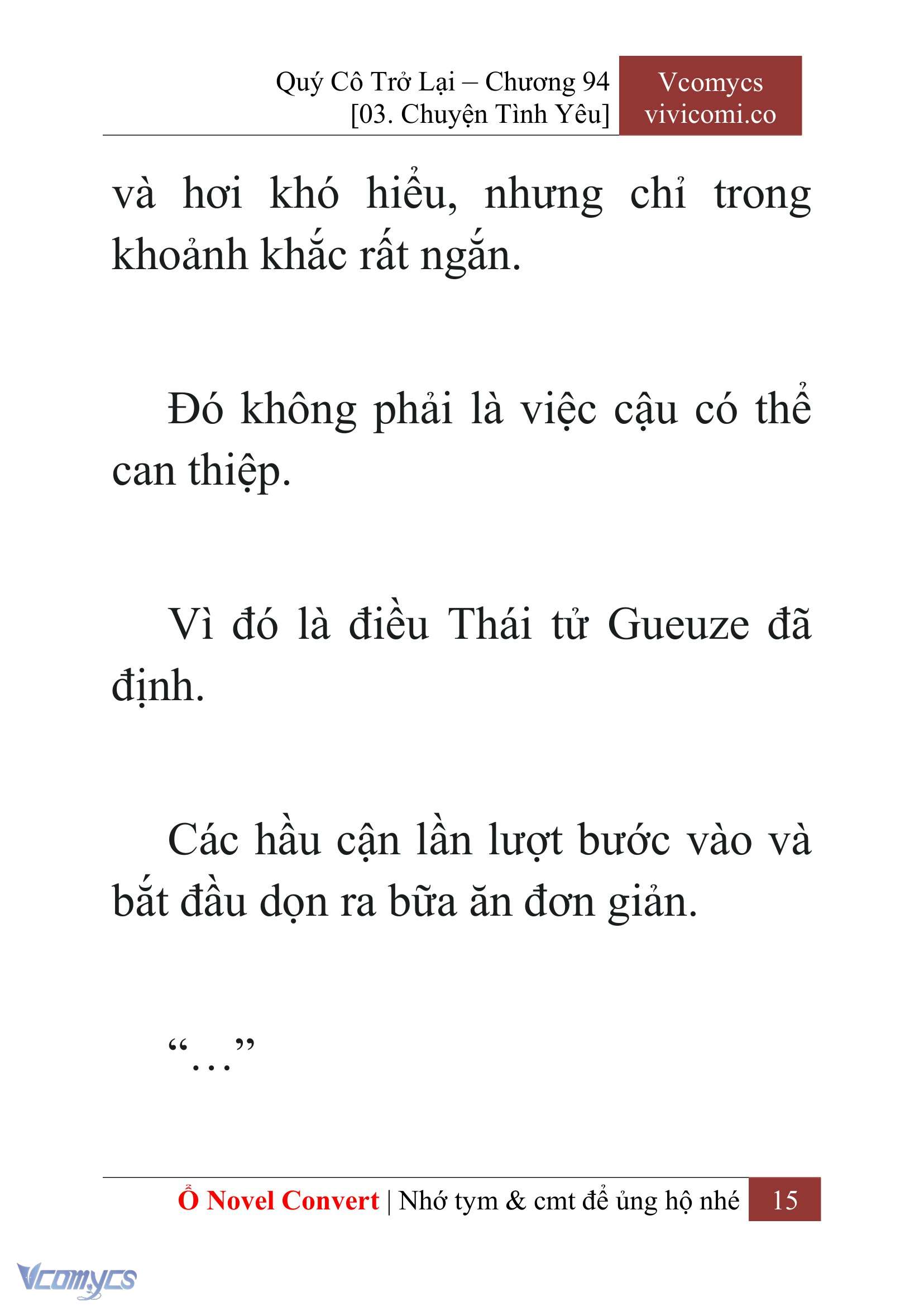 [Novel] Quý Cô Trở Lại Chapter 94 - Trang 18