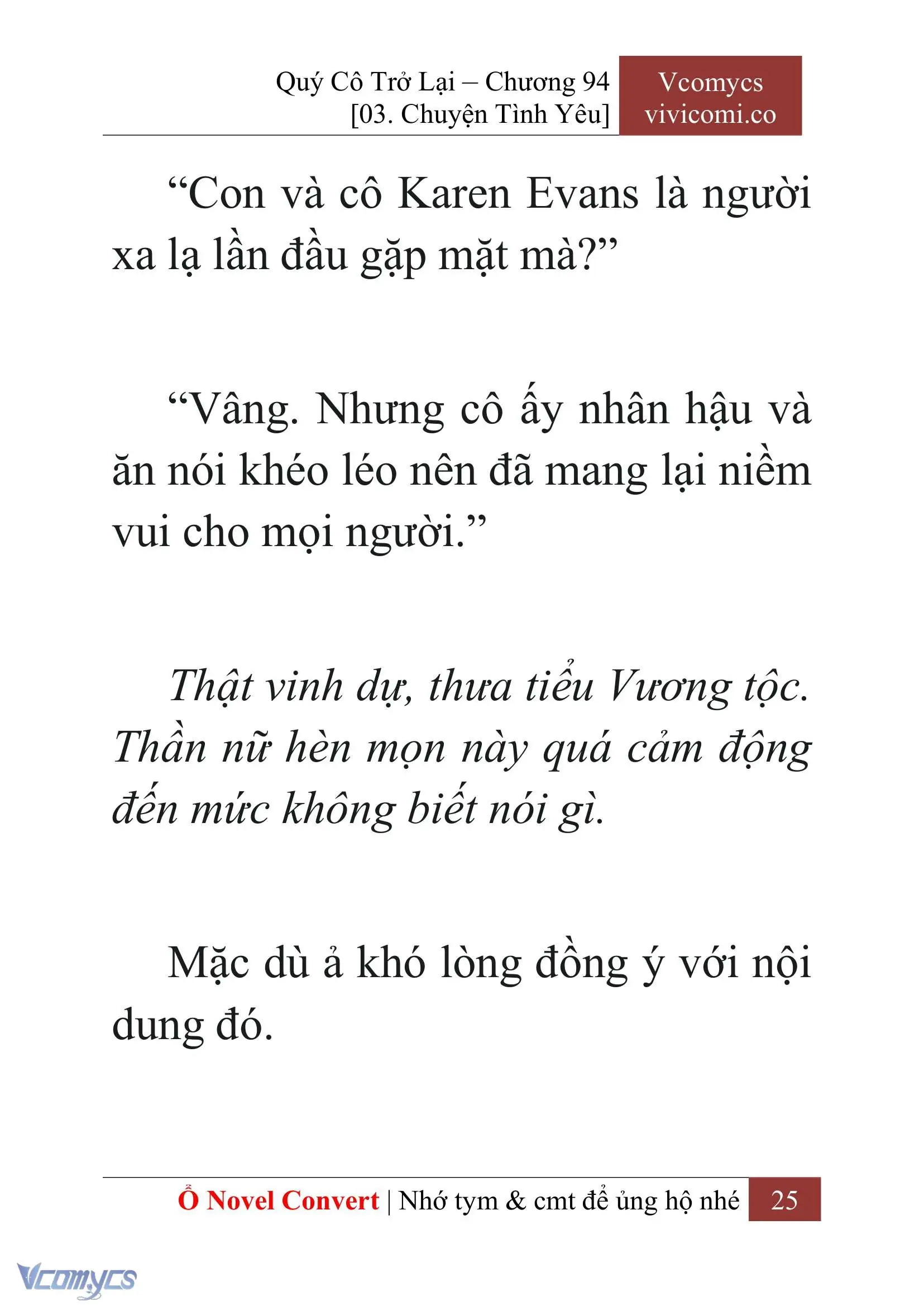 [Novel] Quý Cô Trở Lại Chapter 94 - Trang 28