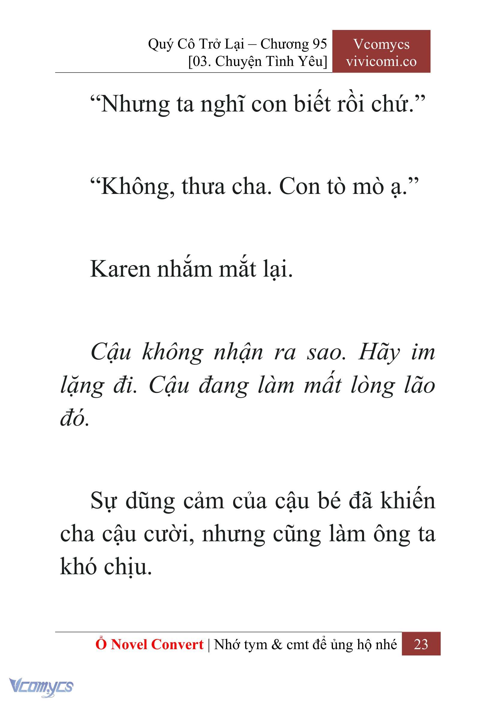 [Novel] Quý Cô Trở Lại Chapter 95 - Trang 26