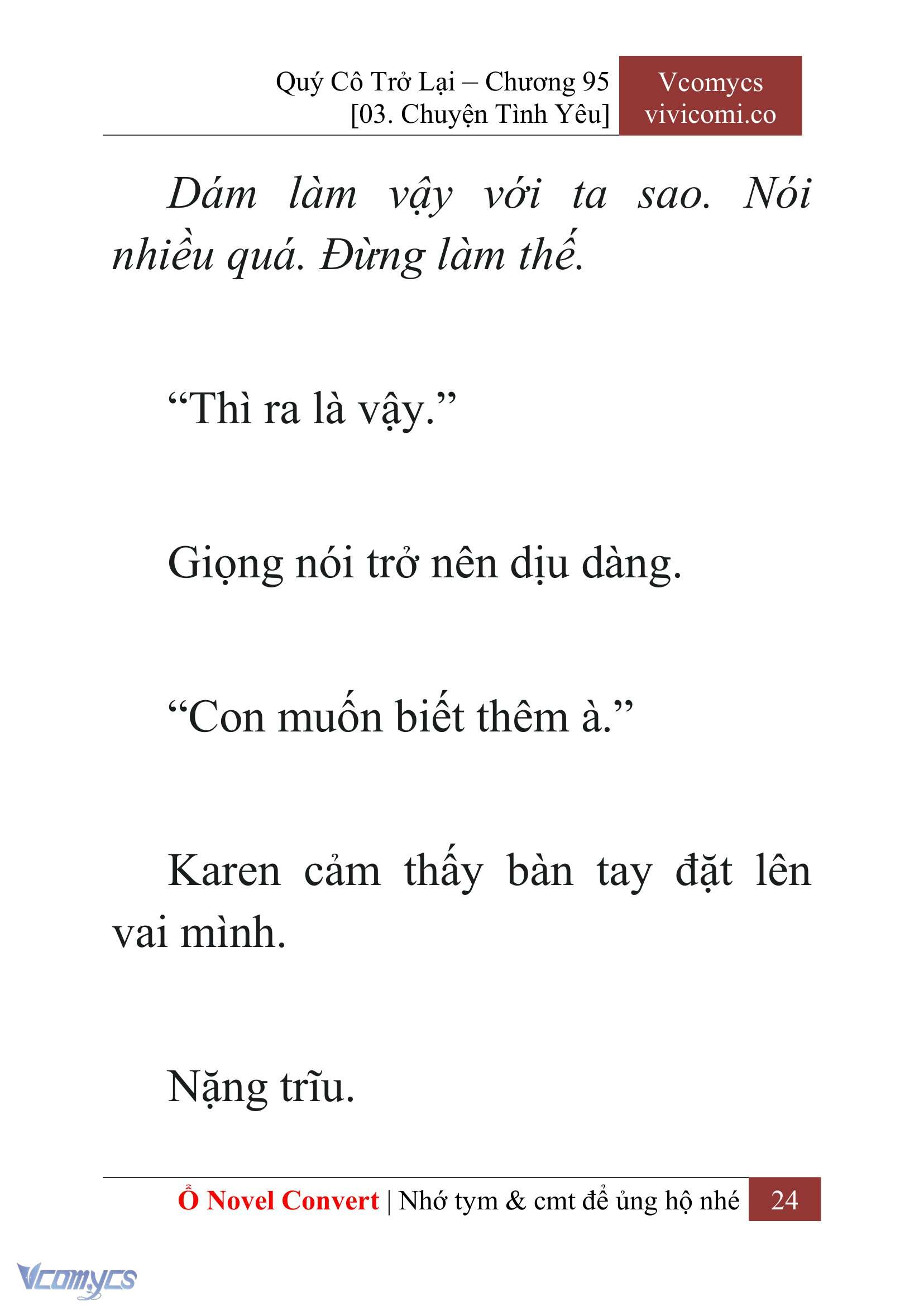 [Novel] Quý Cô Trở Lại Chapter 95 - Trang 27