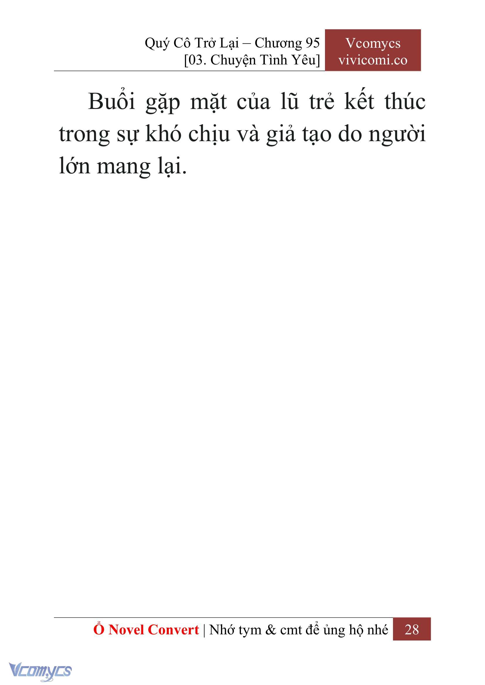 [Novel] Quý Cô Trở Lại Chapter 95 - Trang 31