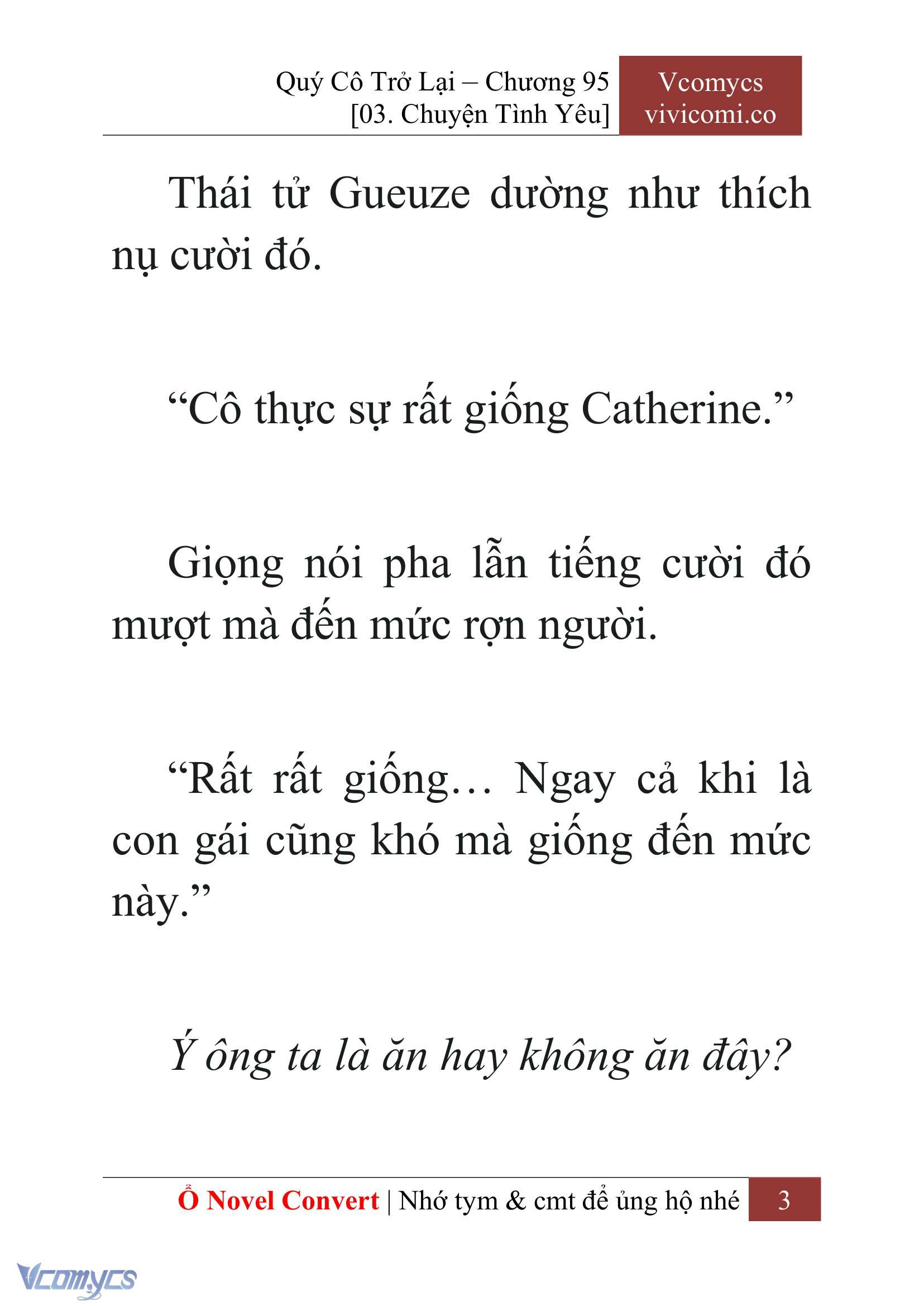 [Novel] Quý Cô Trở Lại Chapter 95 - Trang 6