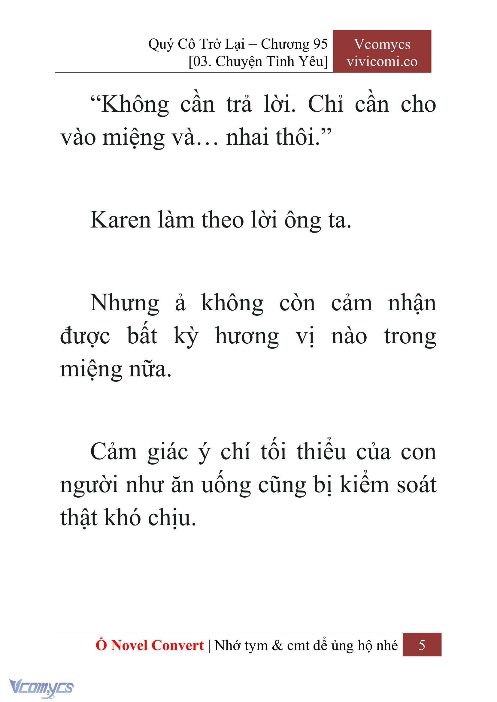 [Novel] Quý Cô Trở Lại Chapter 95 - Trang 8