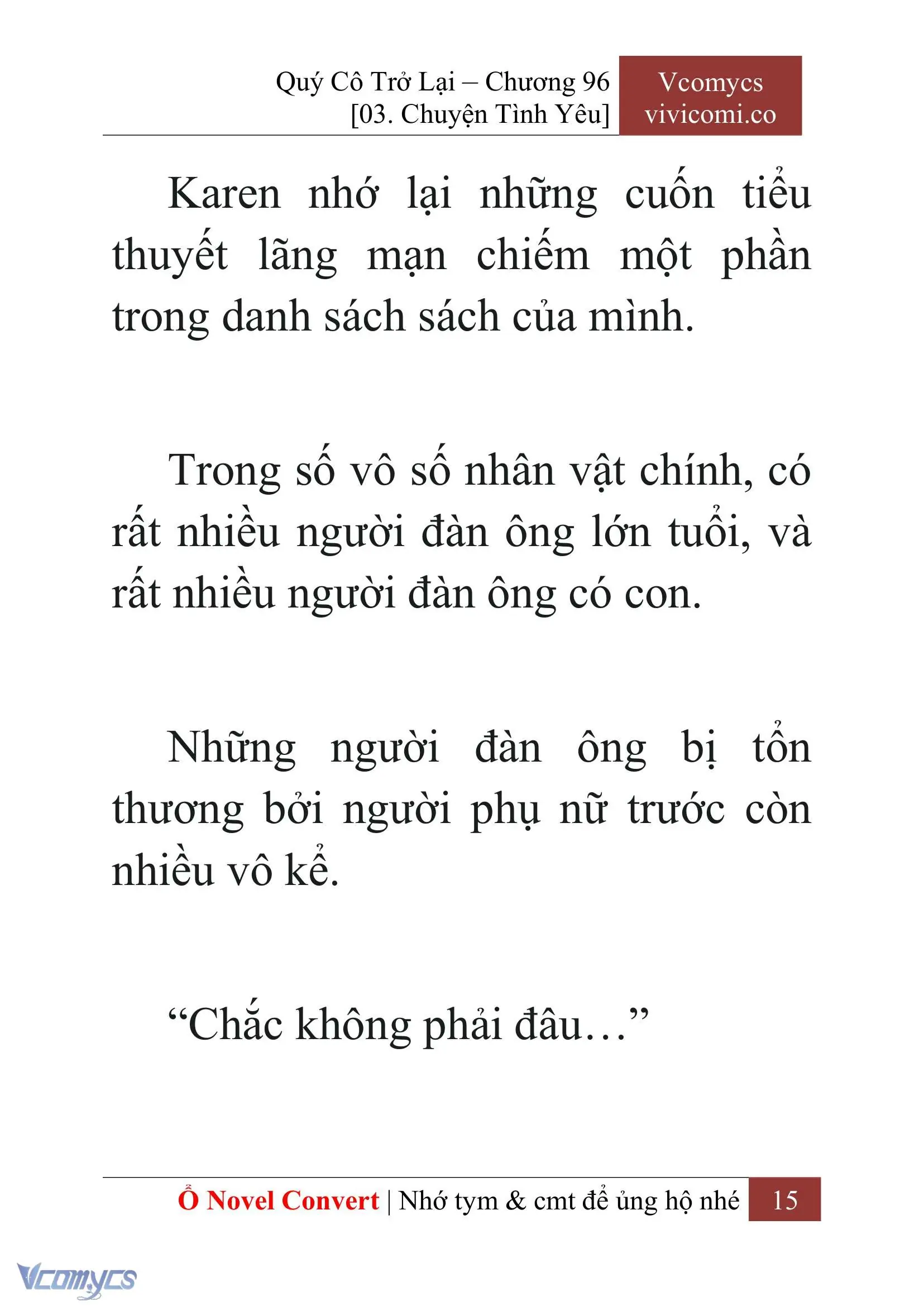 [Novel] Quý Cô Trở Lại Chapter 96 - Trang 18