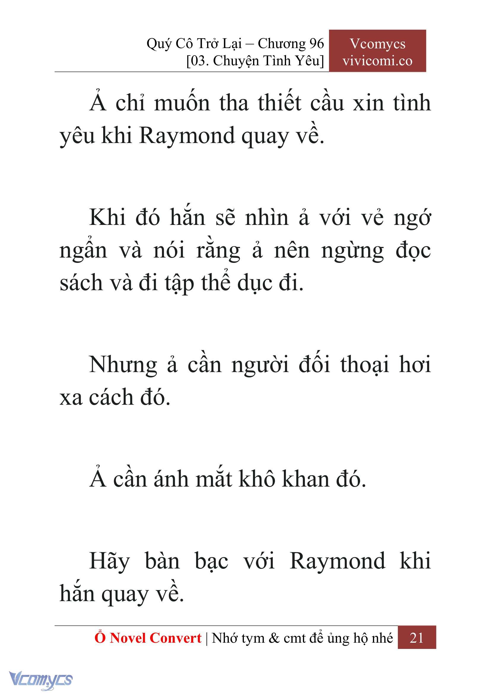 [Novel] Quý Cô Trở Lại Chapter 96 - Trang 24