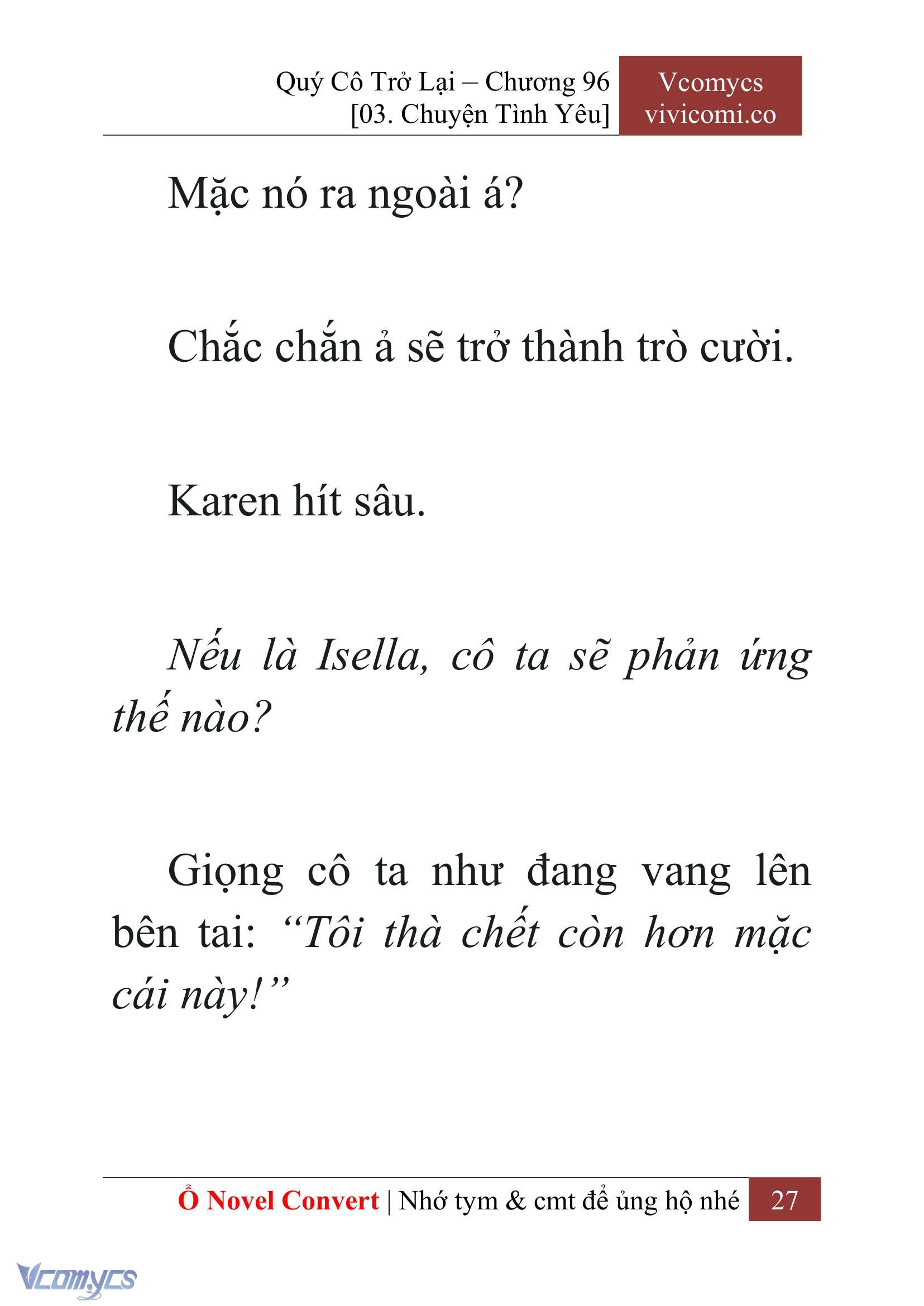 [Novel] Quý Cô Trở Lại Chapter 96 - Trang 30