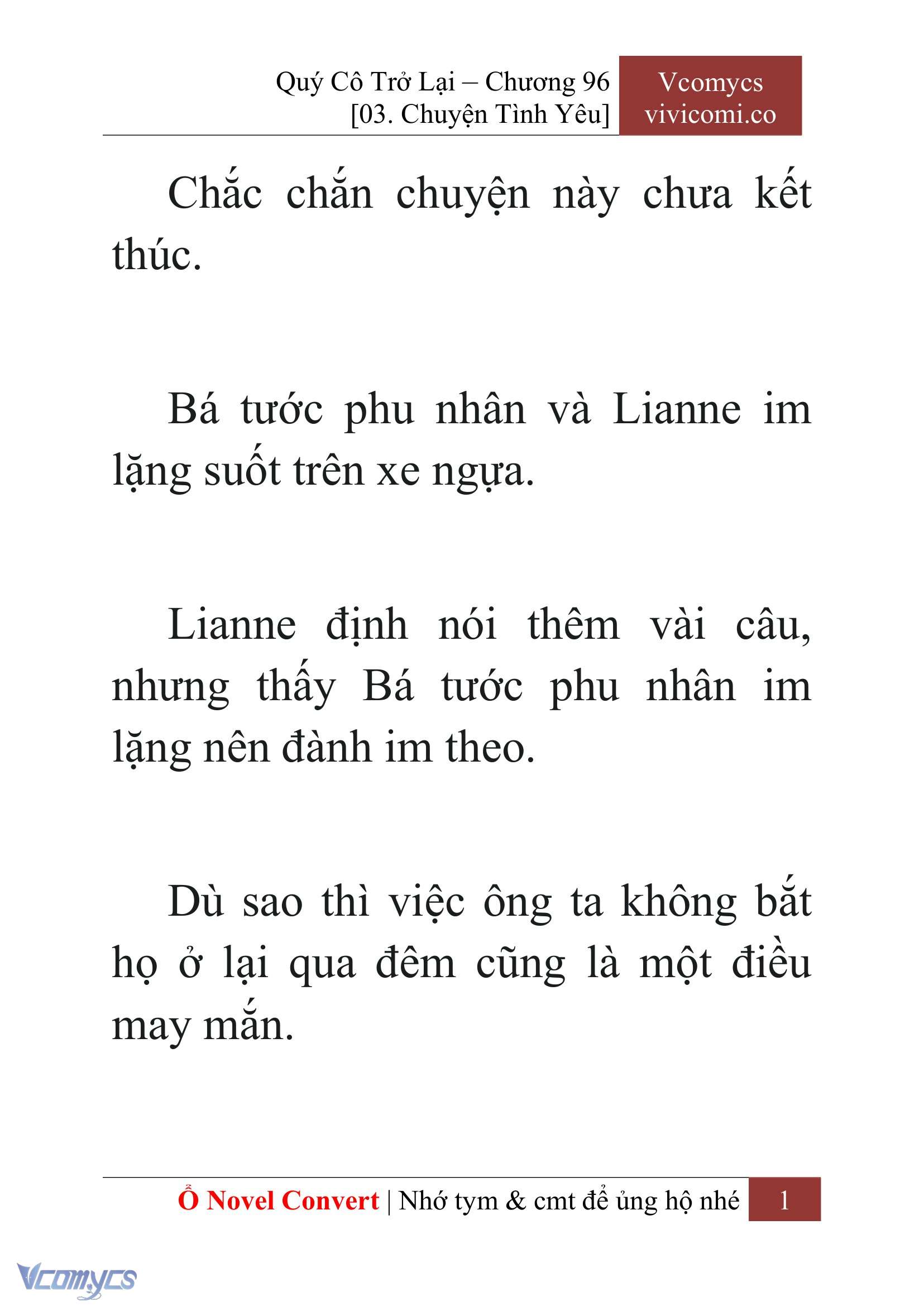 [Novel] Quý Cô Trở Lại Chapter 96 - Trang 4
