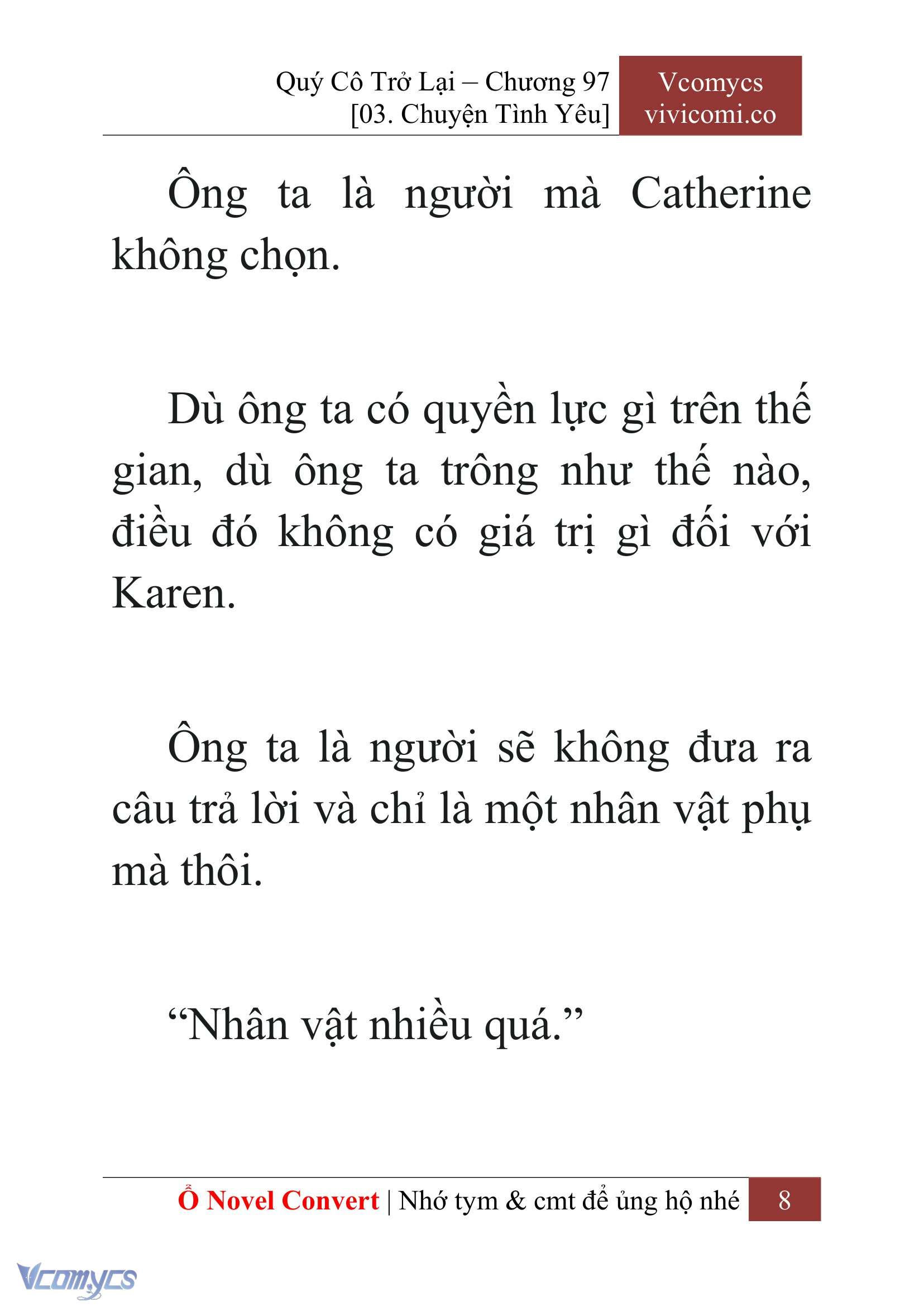 [Novel] Quý Cô Trở Lại Chapter 97 - Trang 11