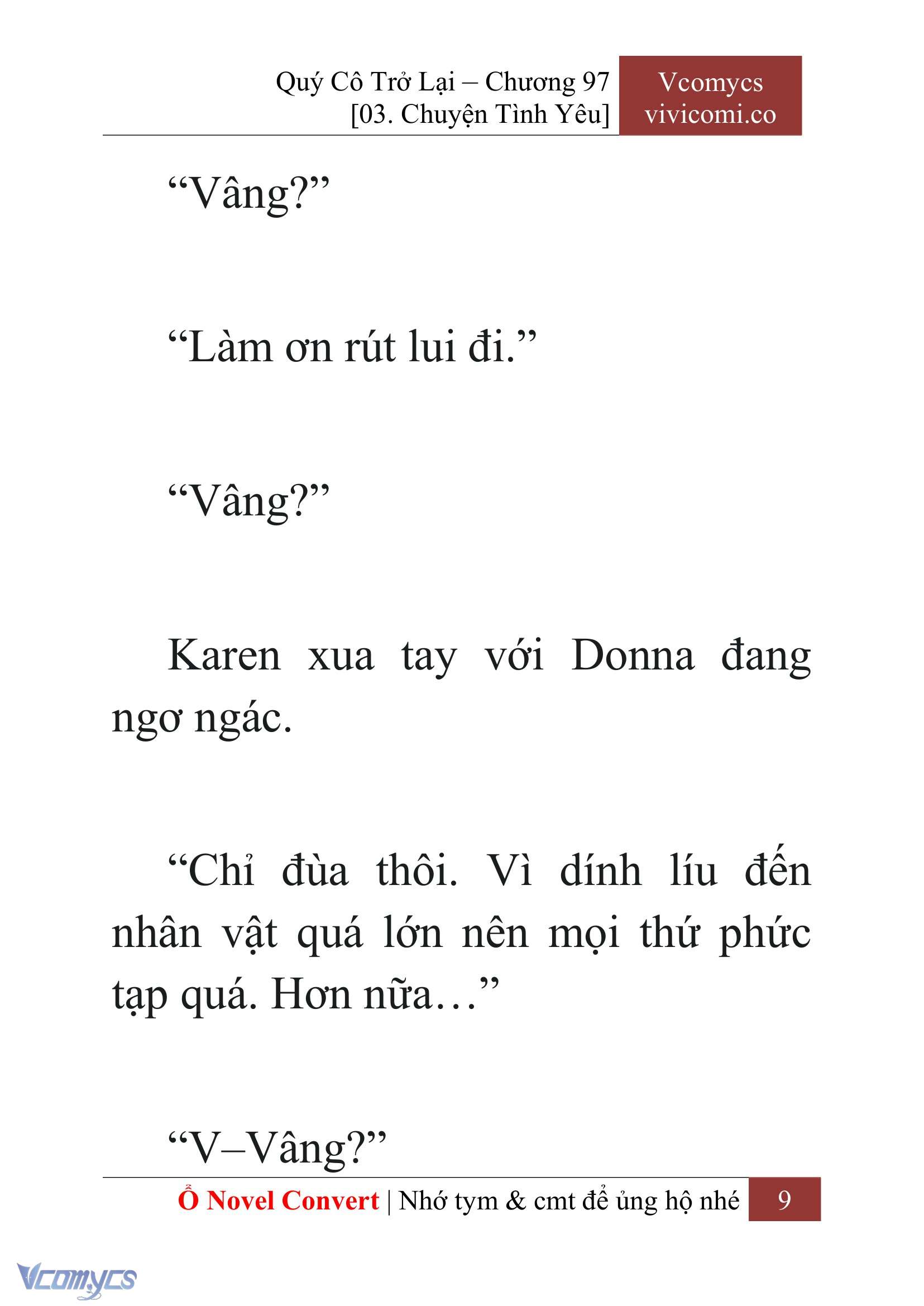 [Novel] Quý Cô Trở Lại Chapter 97 - Trang 12