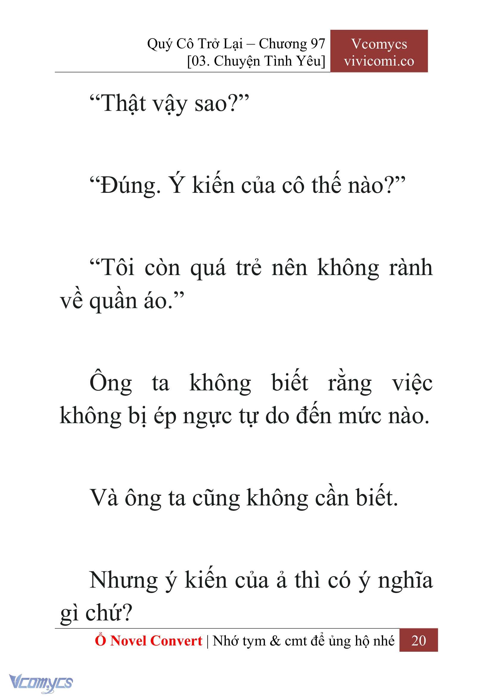 [Novel] Quý Cô Trở Lại Chapter 97 - Trang 23