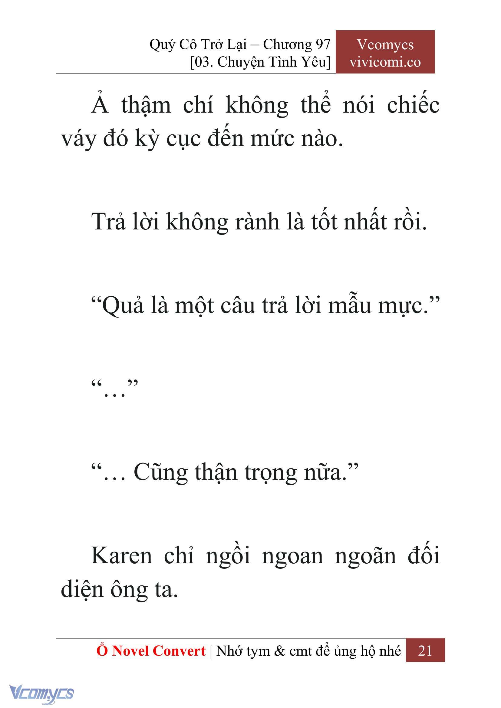 [Novel] Quý Cô Trở Lại Chapter 97 - Trang 24