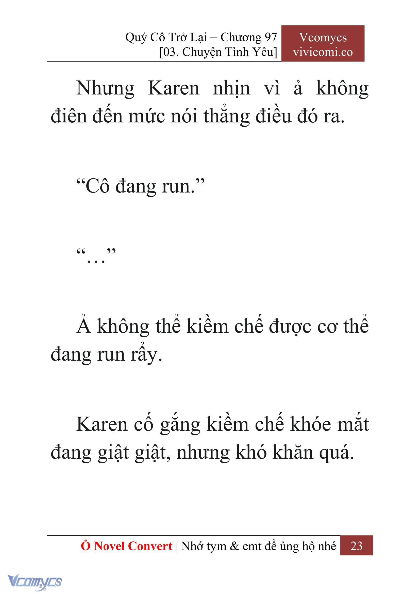 [Novel] Quý Cô Trở Lại Chapter 97 - Trang 26