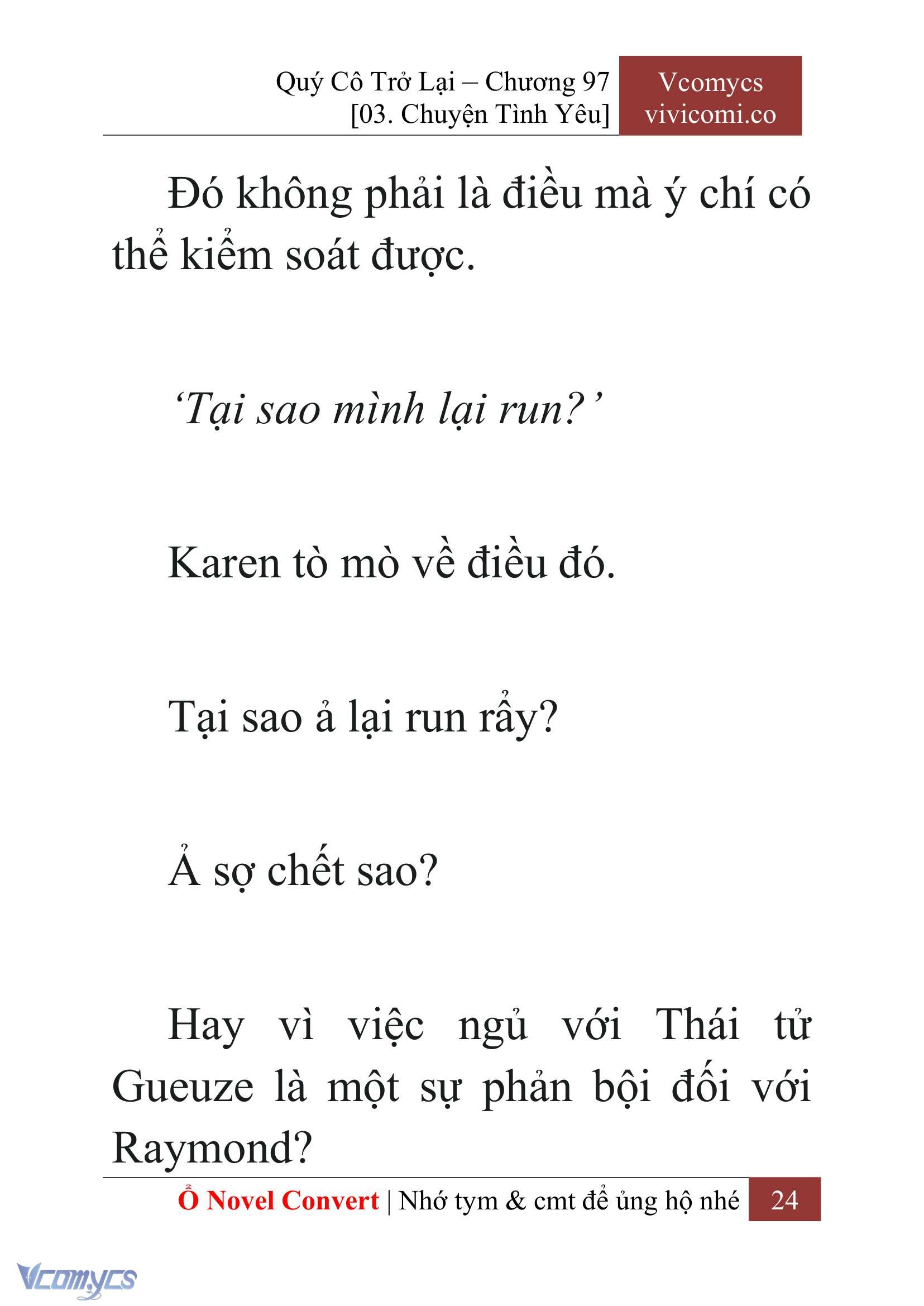 [Novel] Quý Cô Trở Lại Chapter 97 - Trang 27