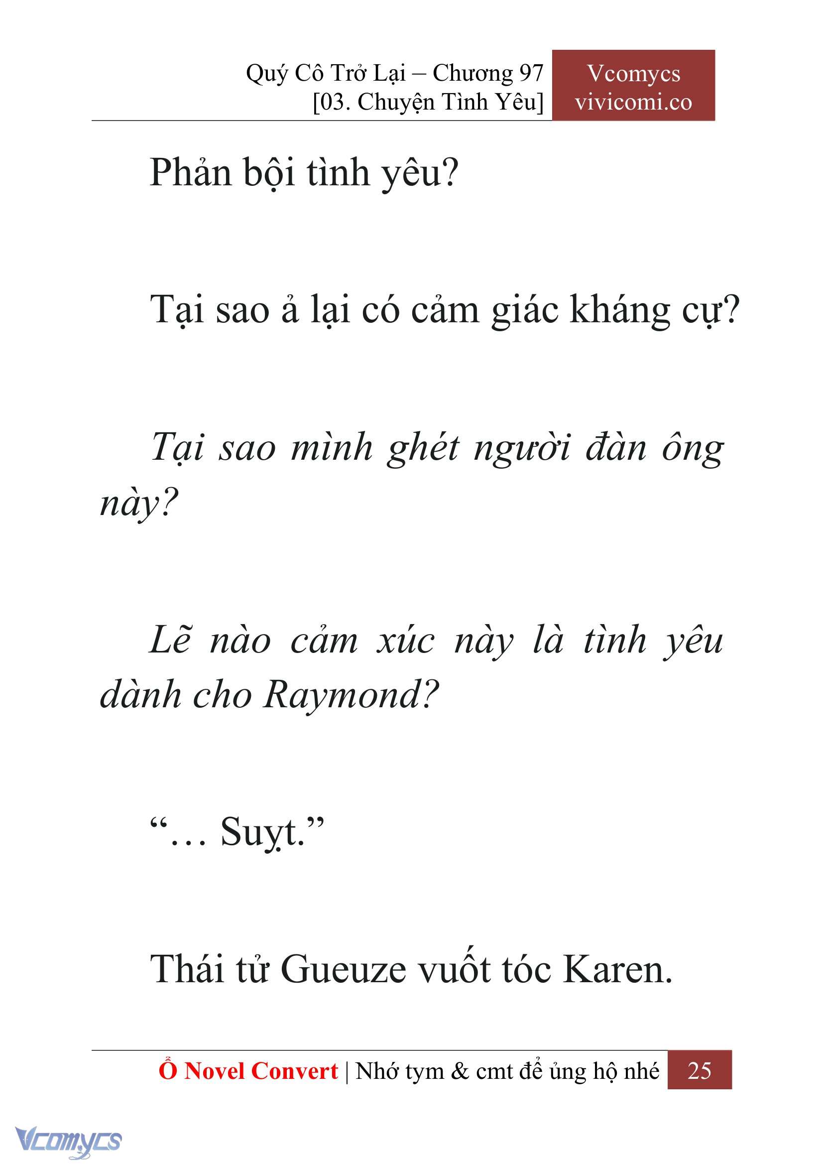 [Novel] Quý Cô Trở Lại Chapter 97 - Trang 28