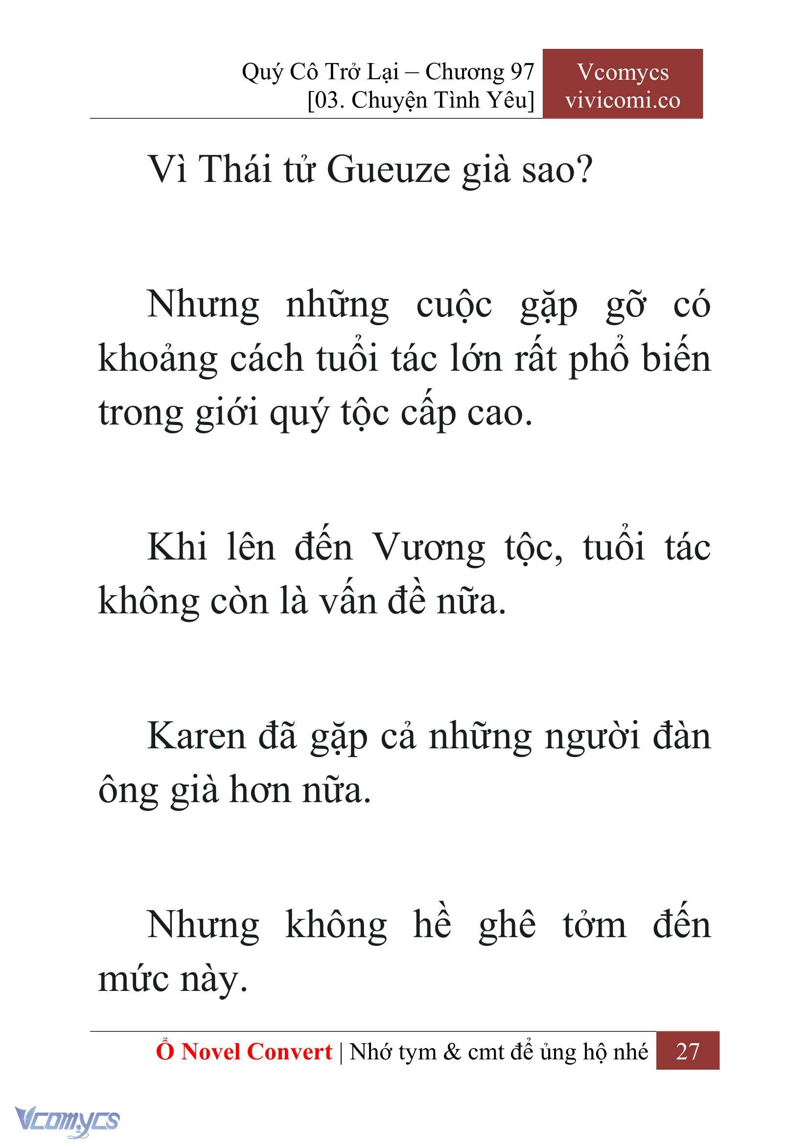 [Novel] Quý Cô Trở Lại Chapter 97 - Trang 30