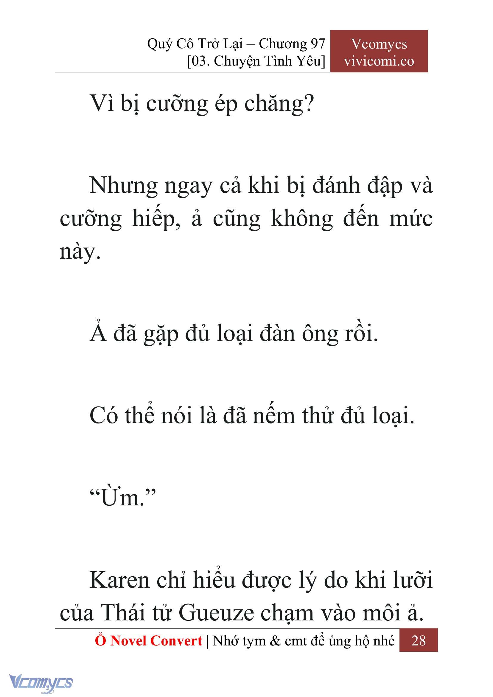 [Novel] Quý Cô Trở Lại Chapter 97 - Trang 31