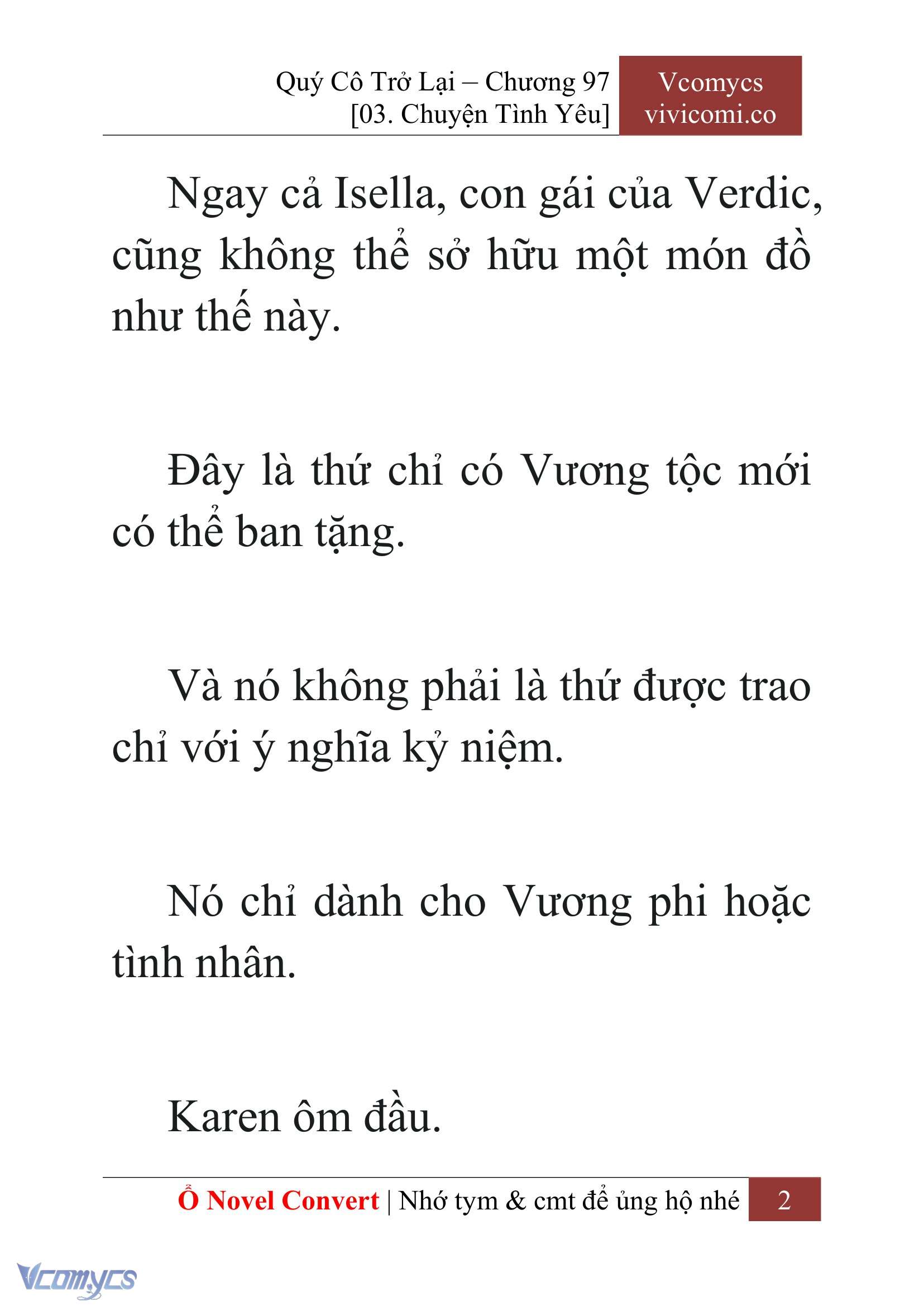 [Novel] Quý Cô Trở Lại Chapter 97 - Trang 5