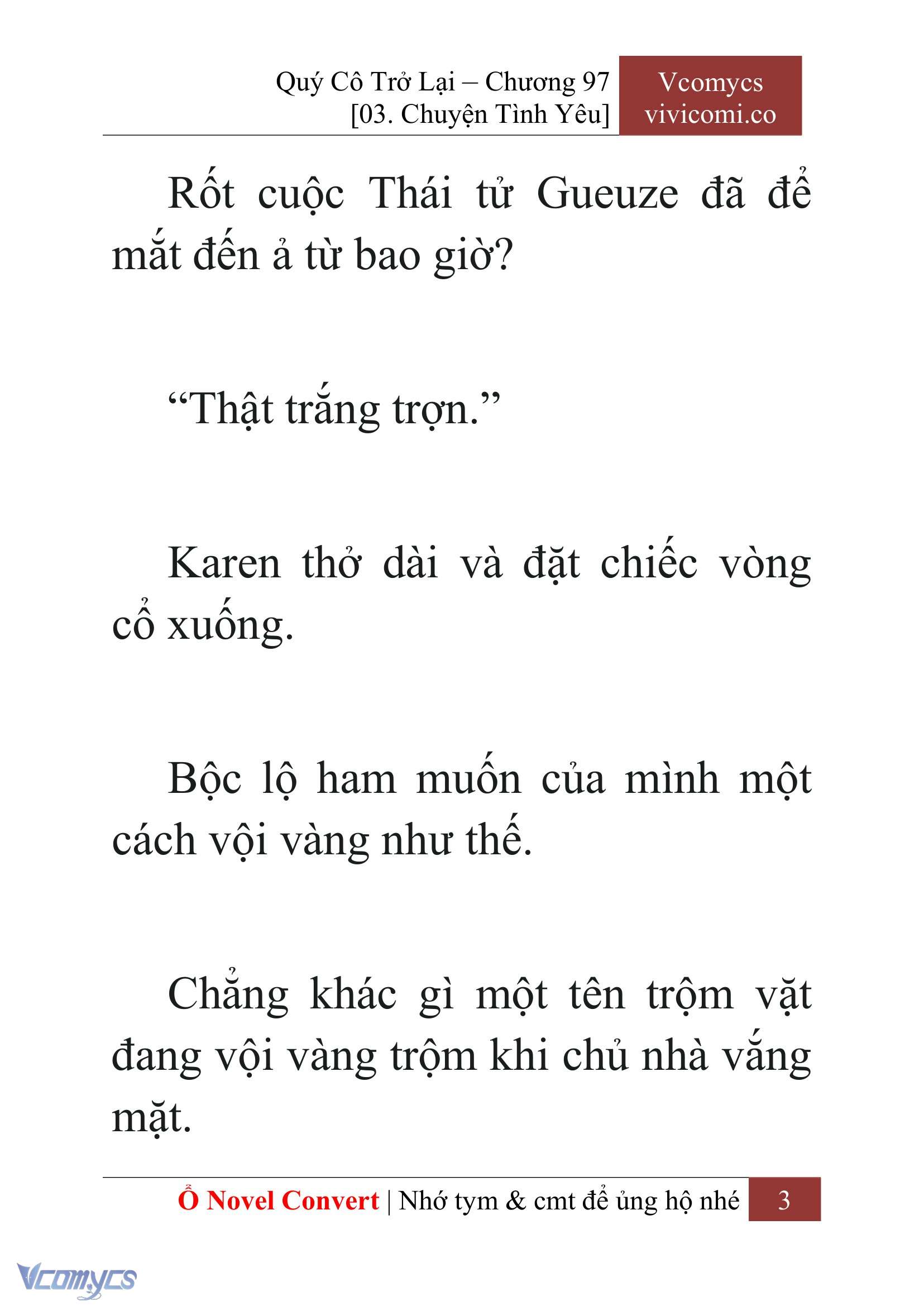 [Novel] Quý Cô Trở Lại Chapter 97 - Trang 6