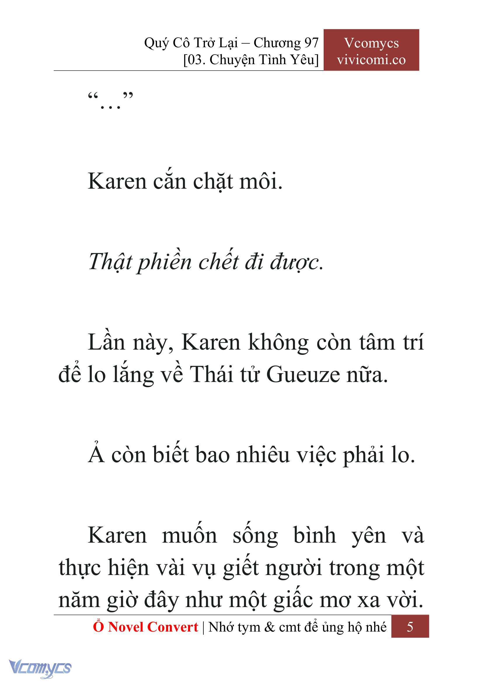 [Novel] Quý Cô Trở Lại Chapter 97 - Trang 8