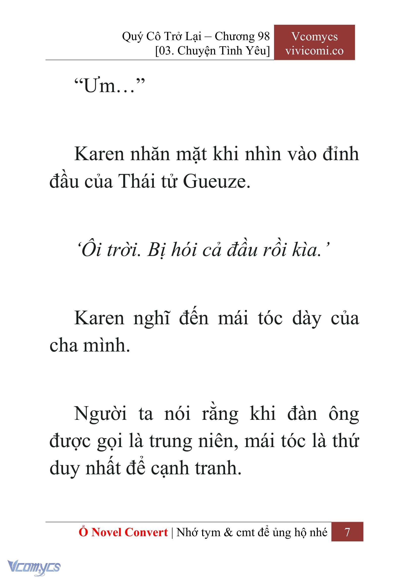 [Novel] Quý Cô Trở Lại Chapter 98 - Trang 10