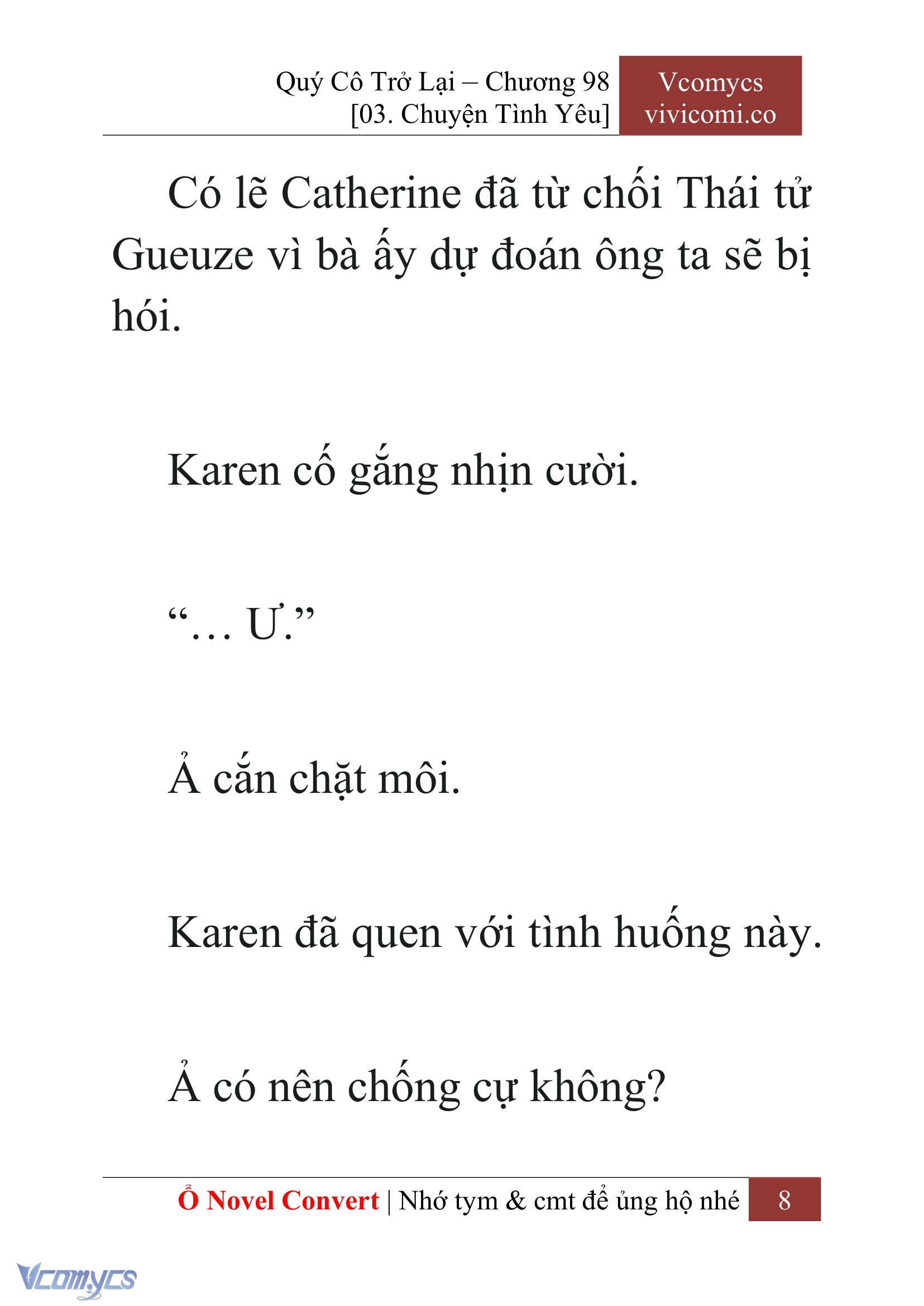 [Novel] Quý Cô Trở Lại Chapter 98 - Trang 11