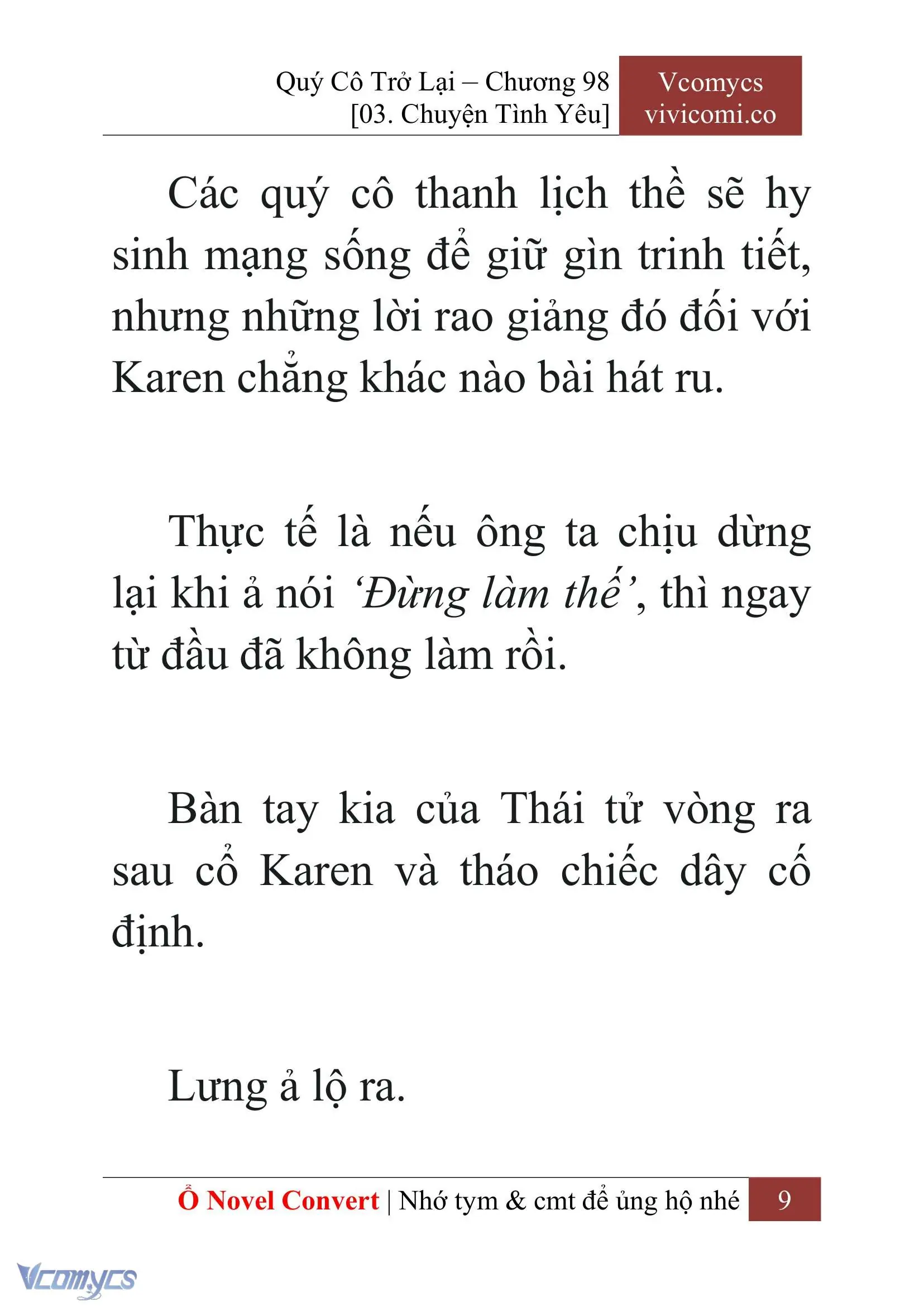 [Novel] Quý Cô Trở Lại Chapter 98 - Trang 12
