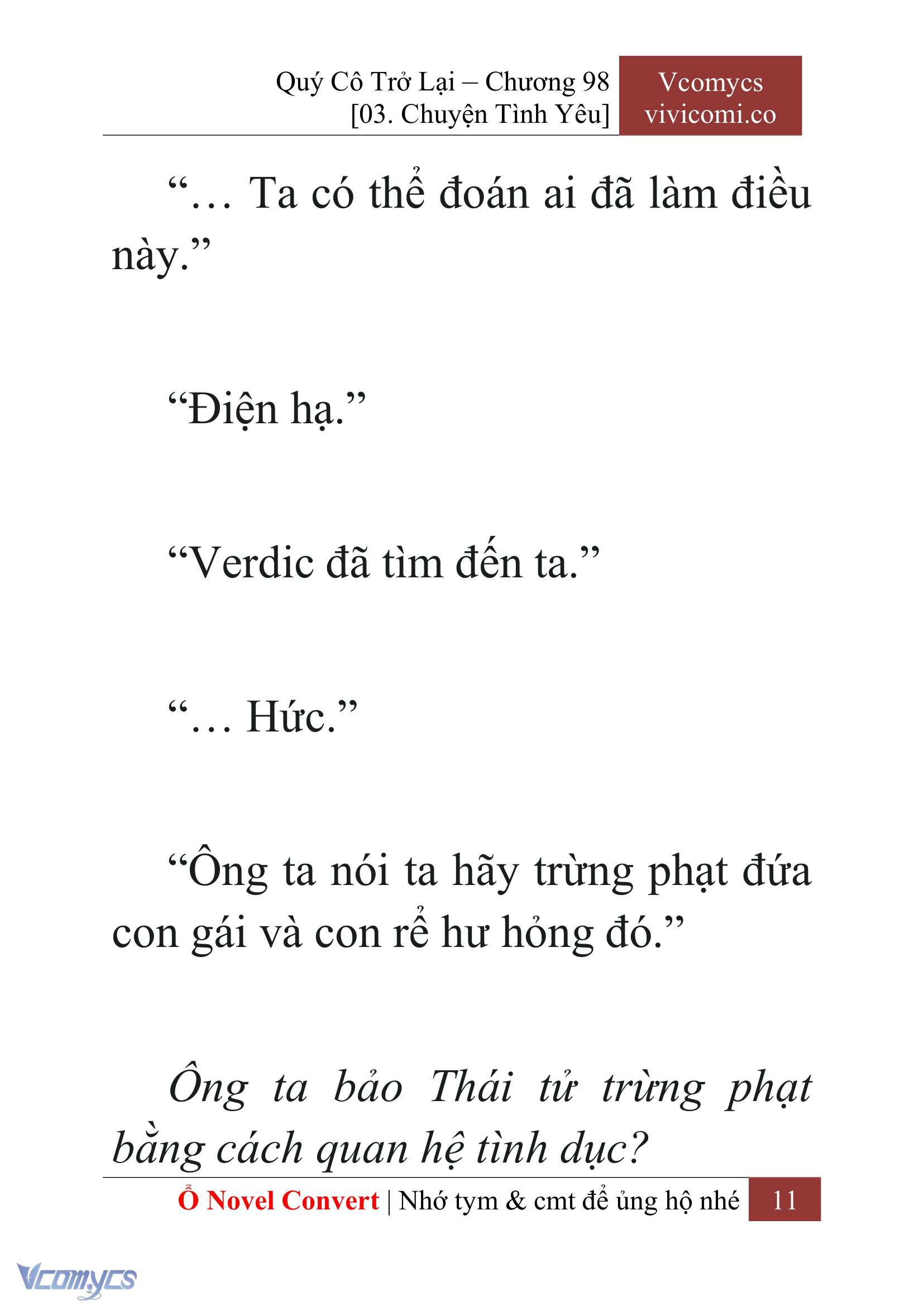 [Novel] Quý Cô Trở Lại Chapter 98 - Trang 14