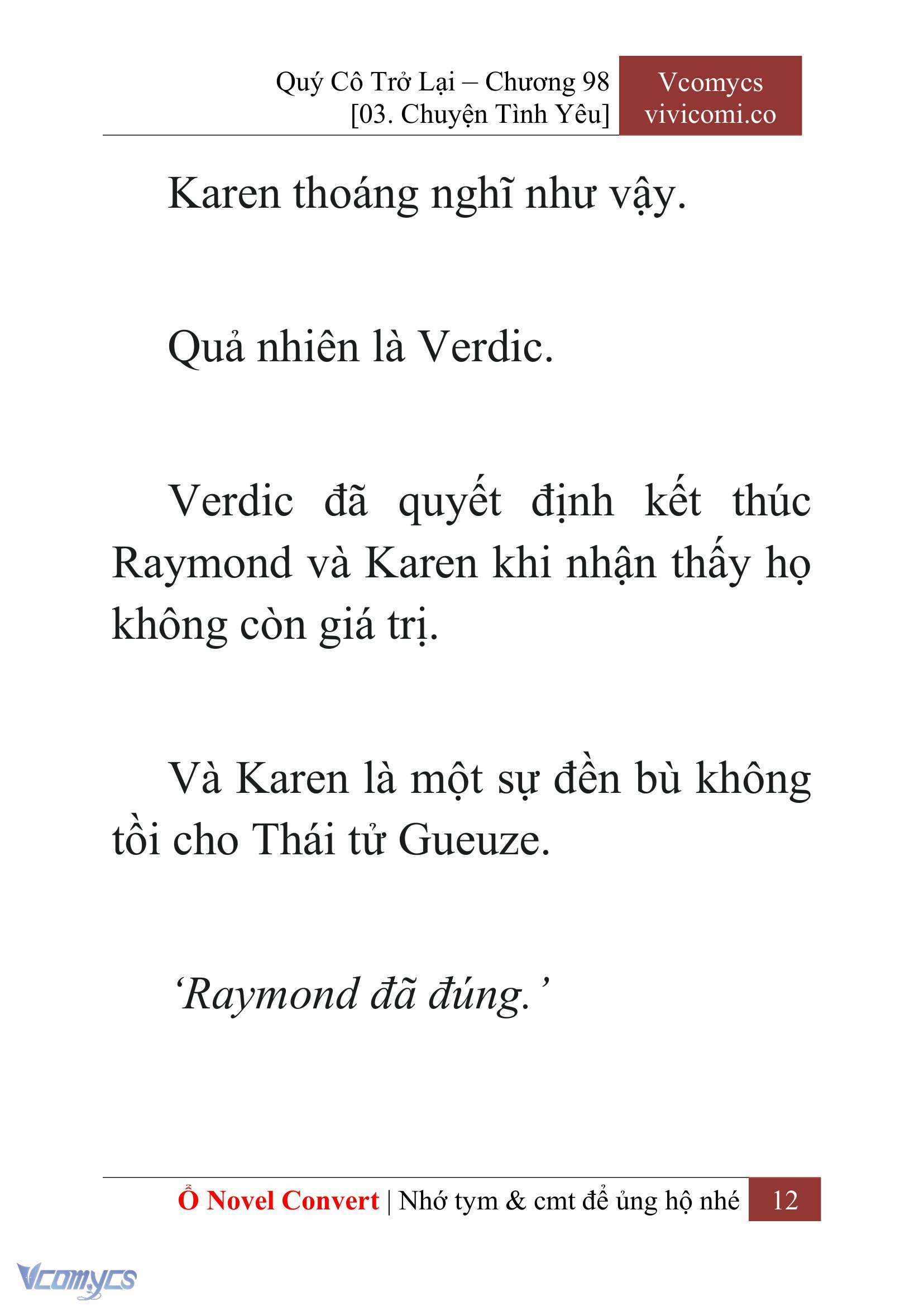 [Novel] Quý Cô Trở Lại Chapter 98 - Trang 15