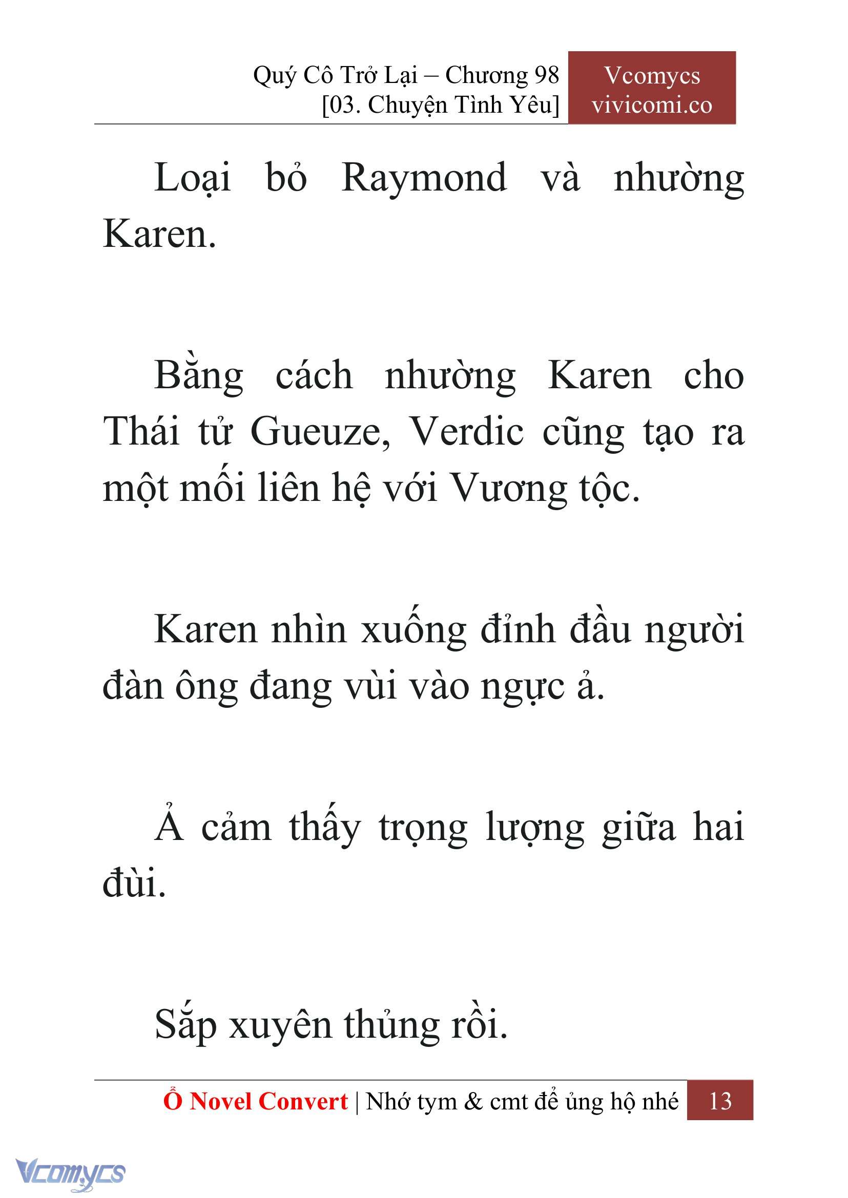 [Novel] Quý Cô Trở Lại Chapter 98 - Trang 16