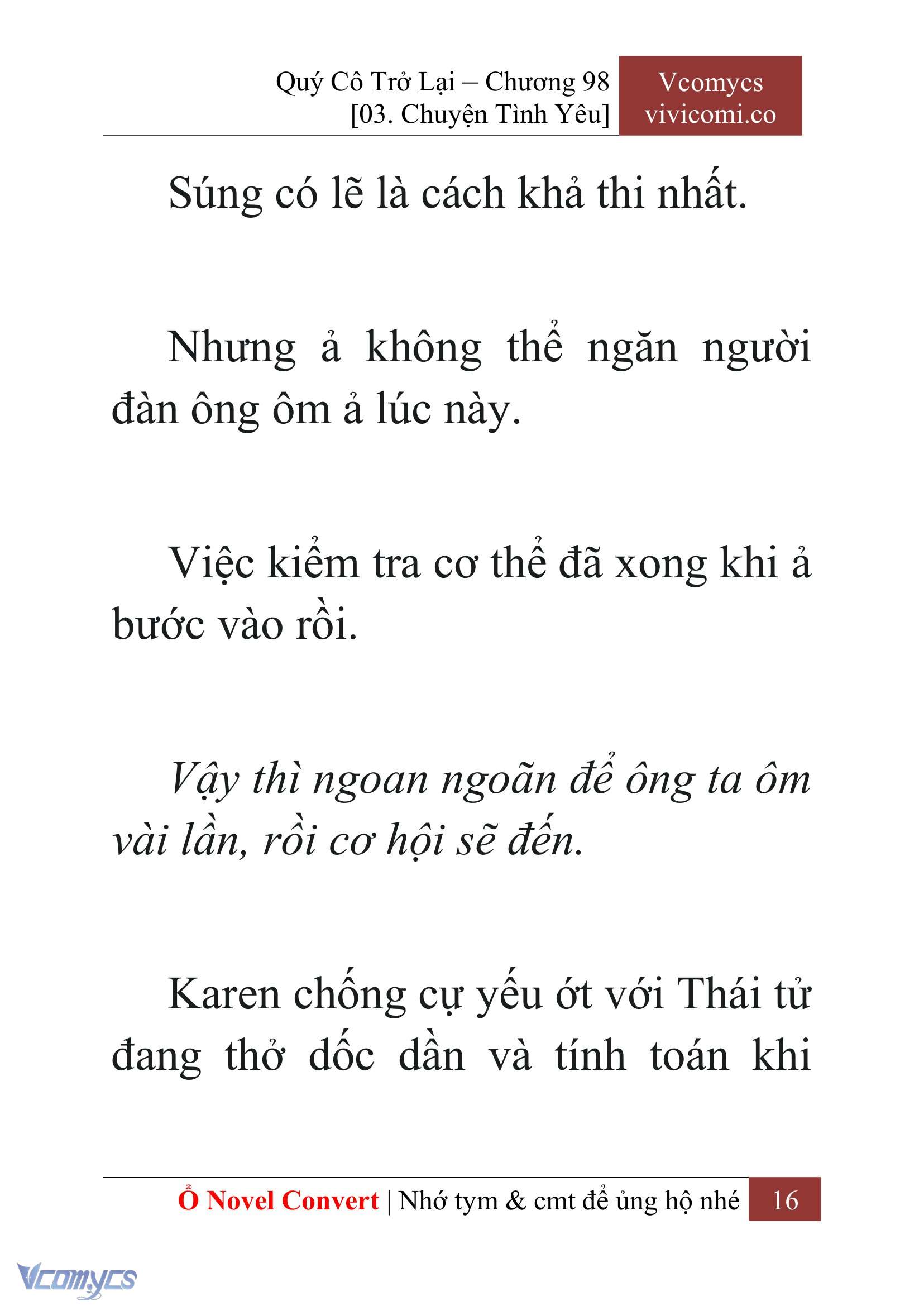 [Novel] Quý Cô Trở Lại Chapter 98 - Trang 19