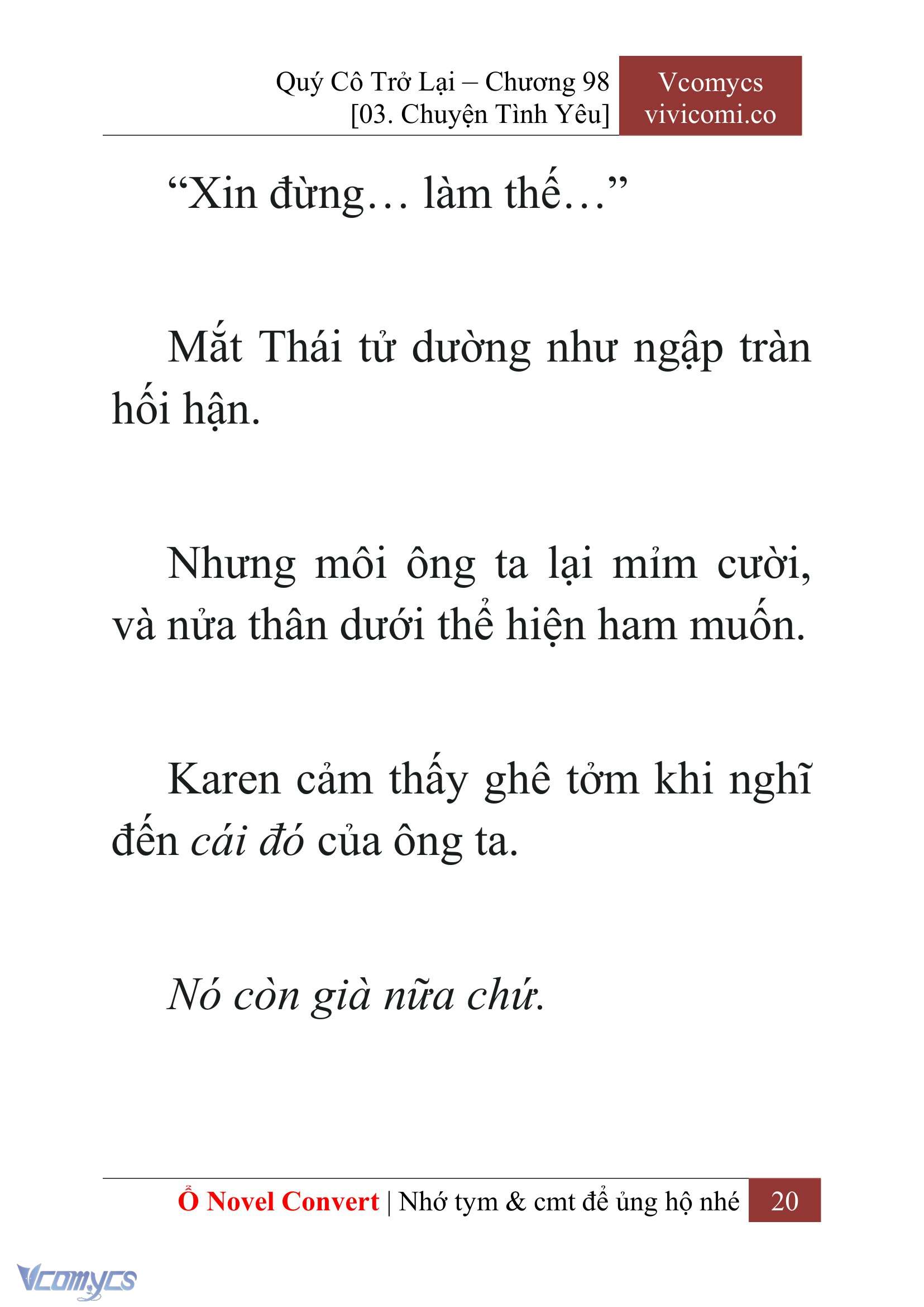 [Novel] Quý Cô Trở Lại Chapter 98 - Trang 23