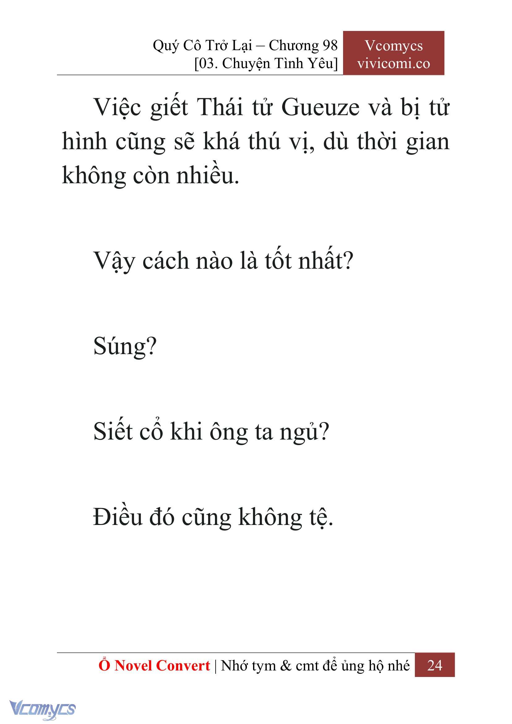 [Novel] Quý Cô Trở Lại Chapter 98 - Trang 27