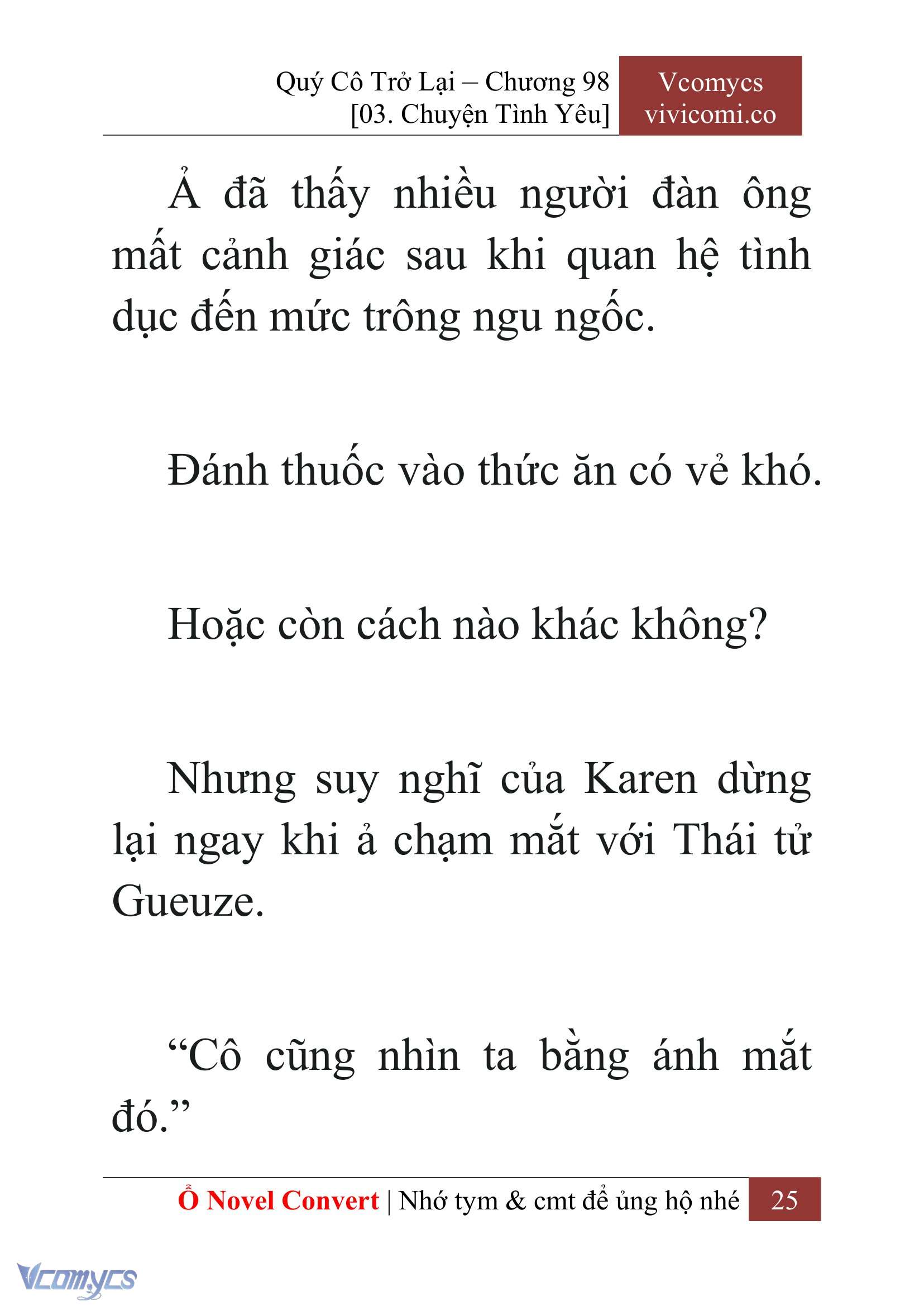 [Novel] Quý Cô Trở Lại Chapter 98 - Trang 28