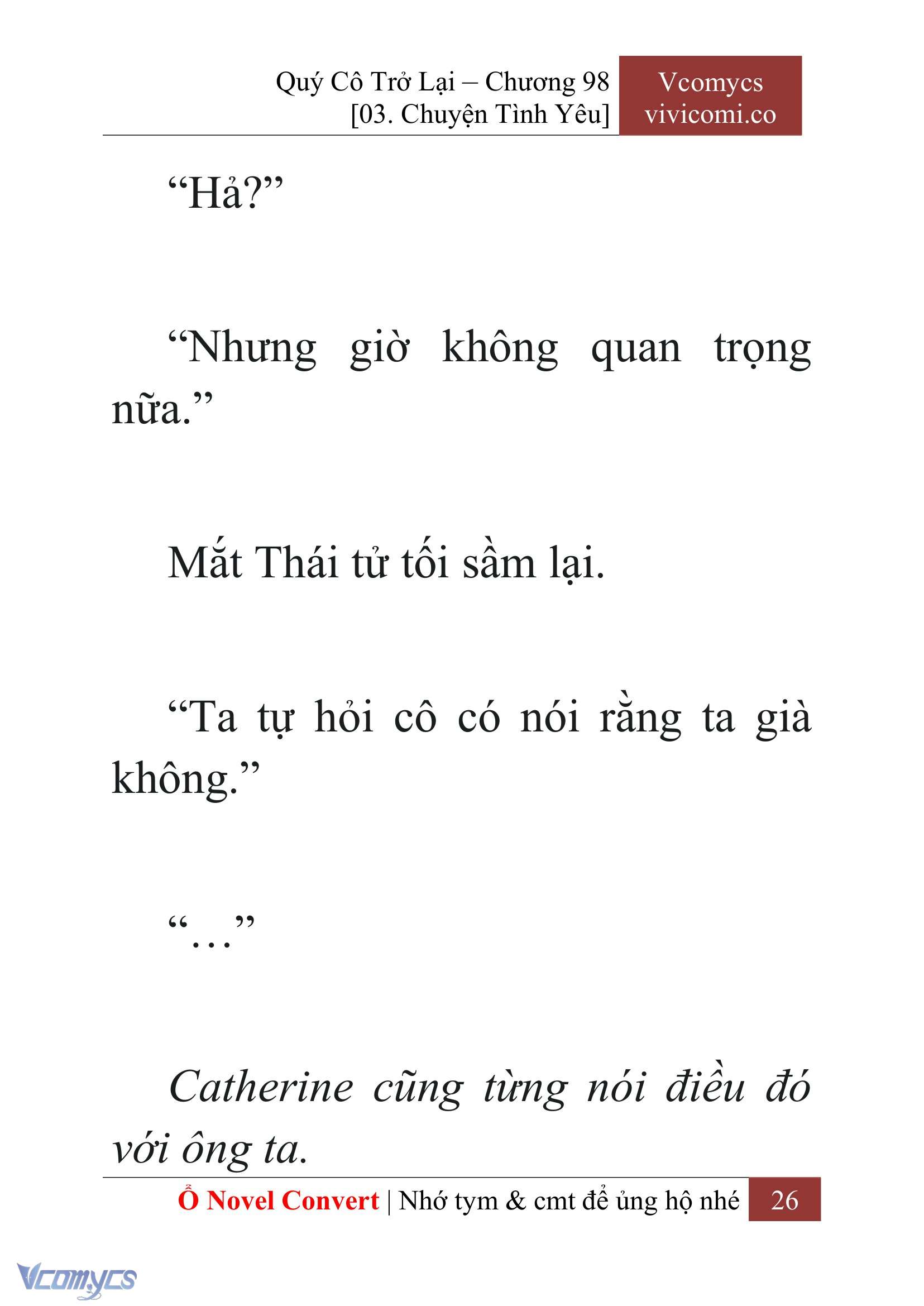 [Novel] Quý Cô Trở Lại Chapter 98 - Trang 29